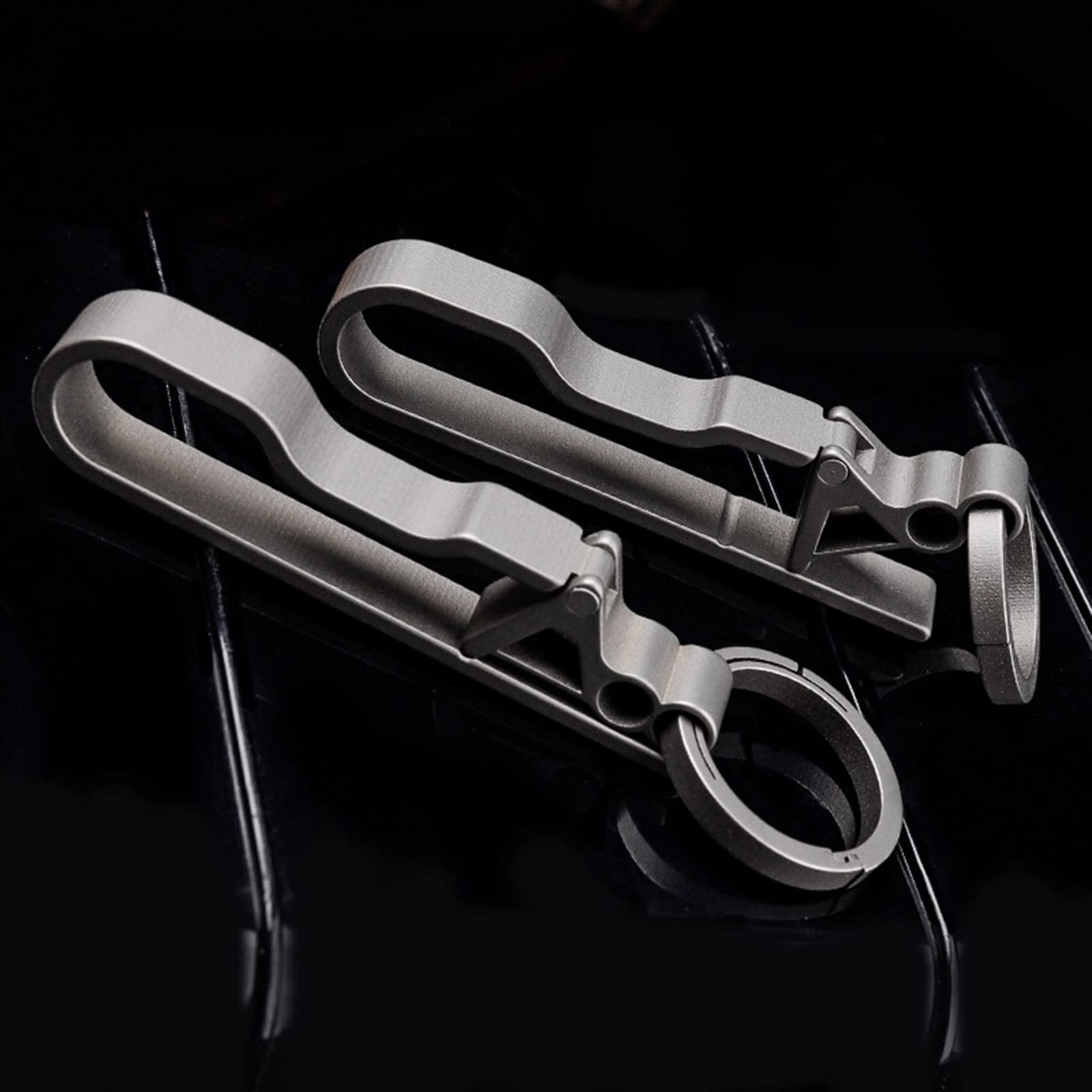 Gürtel-Schlüsselclip, Karabiner-Schlüsselanhänger für die meisten Gürtel, leicht, abnehmbarer Schlüsselanhänger-Clip