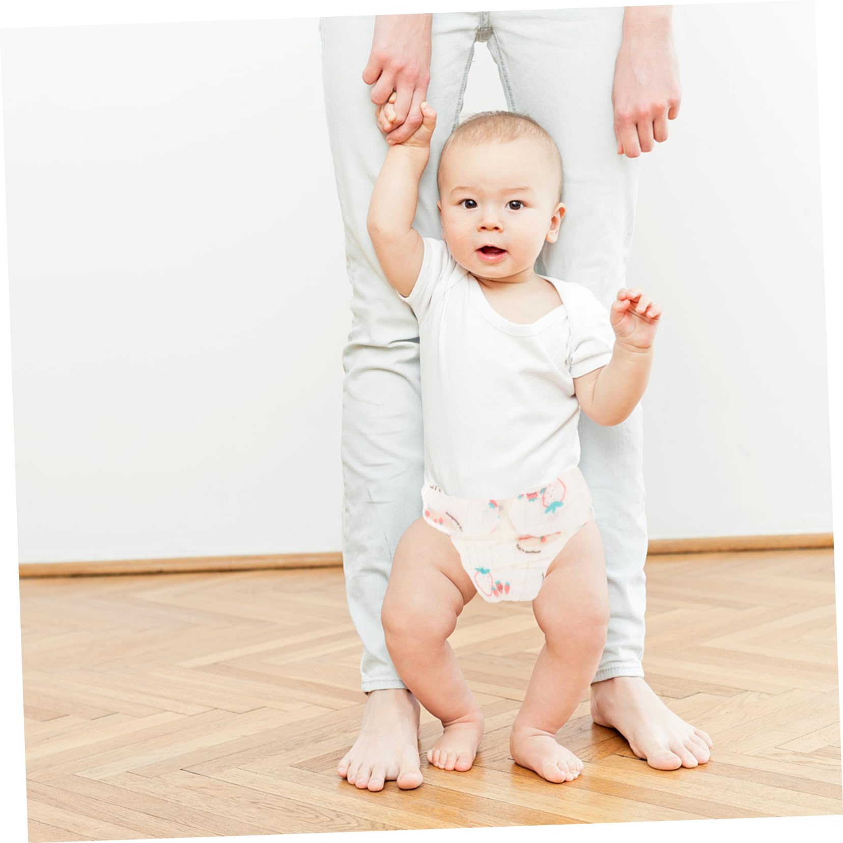 Abaodam Pañales Reutilizables De Algodón Para Niña, Talla s (0-3 Meses), 2 Piezas, Absorción Cómoda, Transpirable, Lavables Para Bebés, Uso Diario y Entrenamiento Temprano