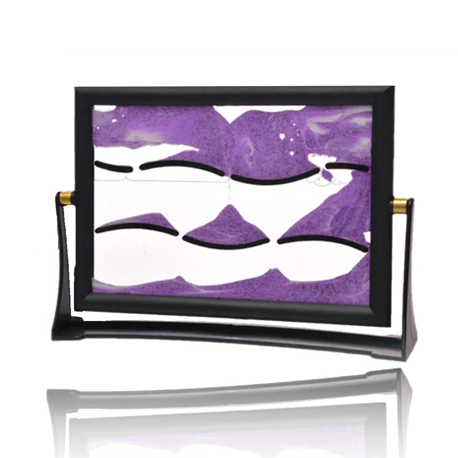 Image d'art de Sable en Mouvement Image de Sable Fluide Image de Bureau Moyenne Jouets d'art de Bureau sensoriel apaisant Fidget Jouet pour Calme Relaxinga Cadeau/a (A)