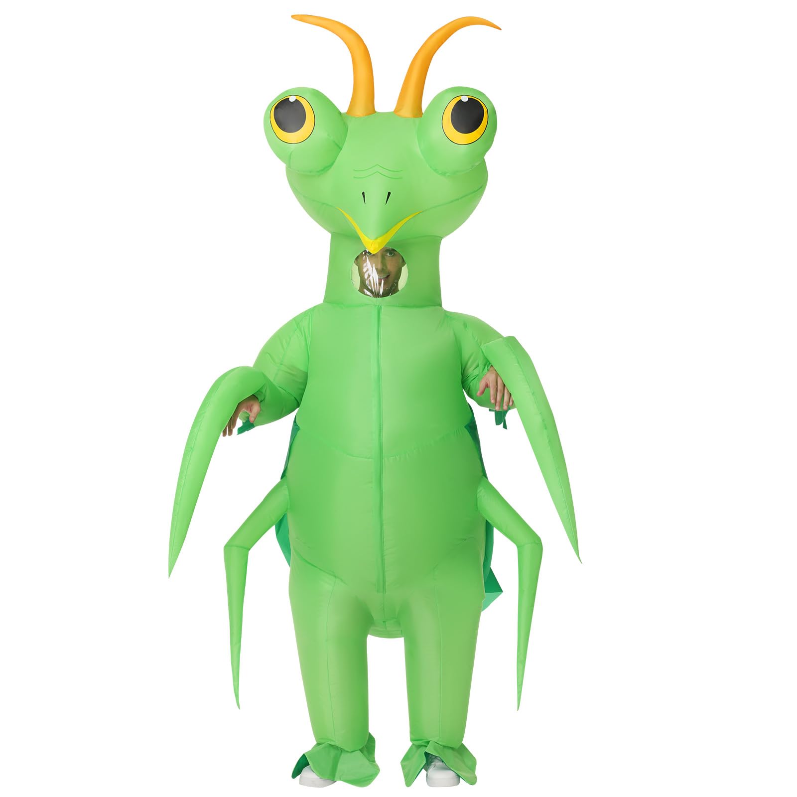 Poptrend Inflatable Mantis Costume for Adult Kids,Funny Animal Blow up Costume for Halloween Cosplay Party Men Women Funny Fancy Dress Party (Adult) — image 1