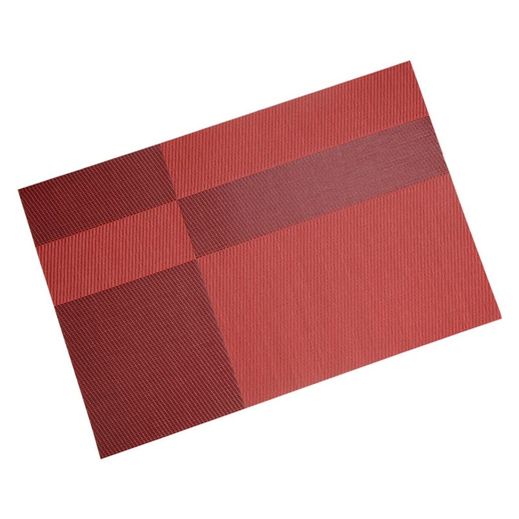 Set de table rayé en PVC résistant et lavable pour la protection de vos meubles