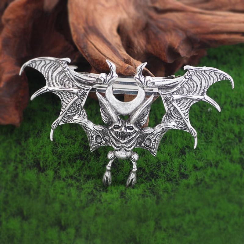 2PCS Halloween Bat Hair Clip Gothic Hair Accessories – Spooky Goth Hair Clips for Women, Witch Bat Hair Accessories, Halloween Hair Clips for Women Gifts image 3