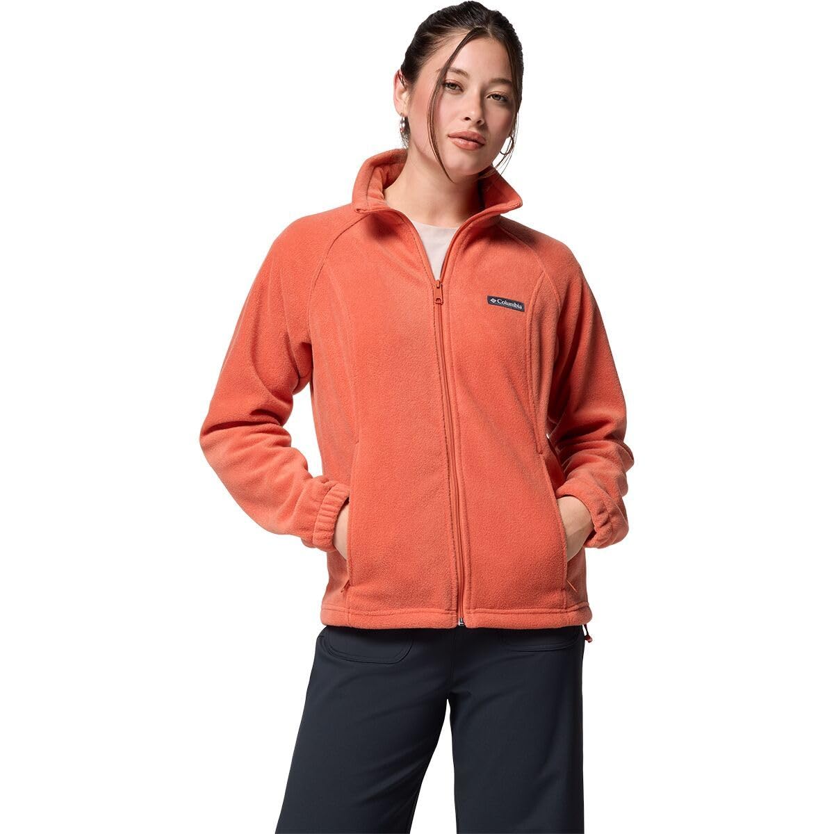 Columbia Women's Benton Springs Full Zip, Full Zip Fleece Jacket, Tuscan, XS