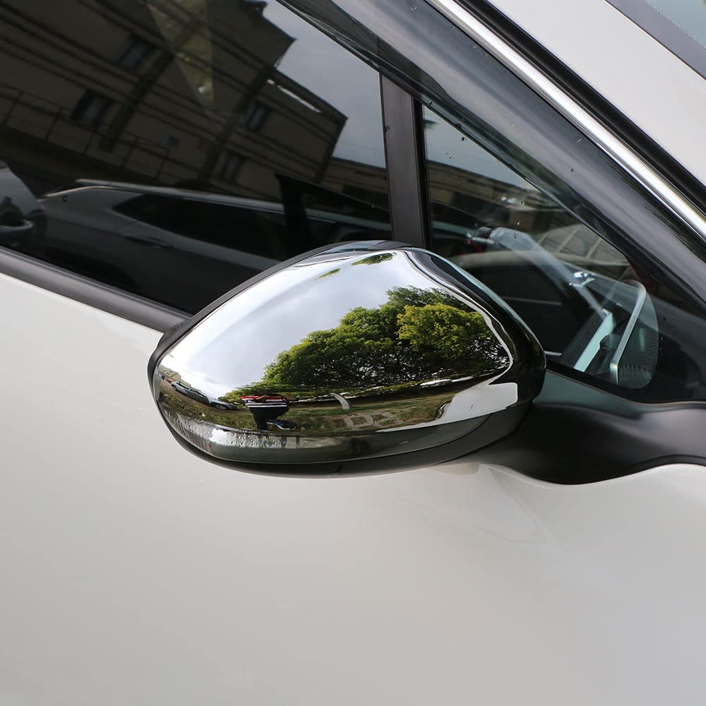 Auto Zijaanzicht Spiegel Covers 1 Paar Voor Peugeot 2008 208 2014-2017 Buiten Achteruitkijkspiegel Cover Deksel Zijspiegel Reverse Spiegel Cap Shell Trim Hood Losse afdekkingen voor autospiegels