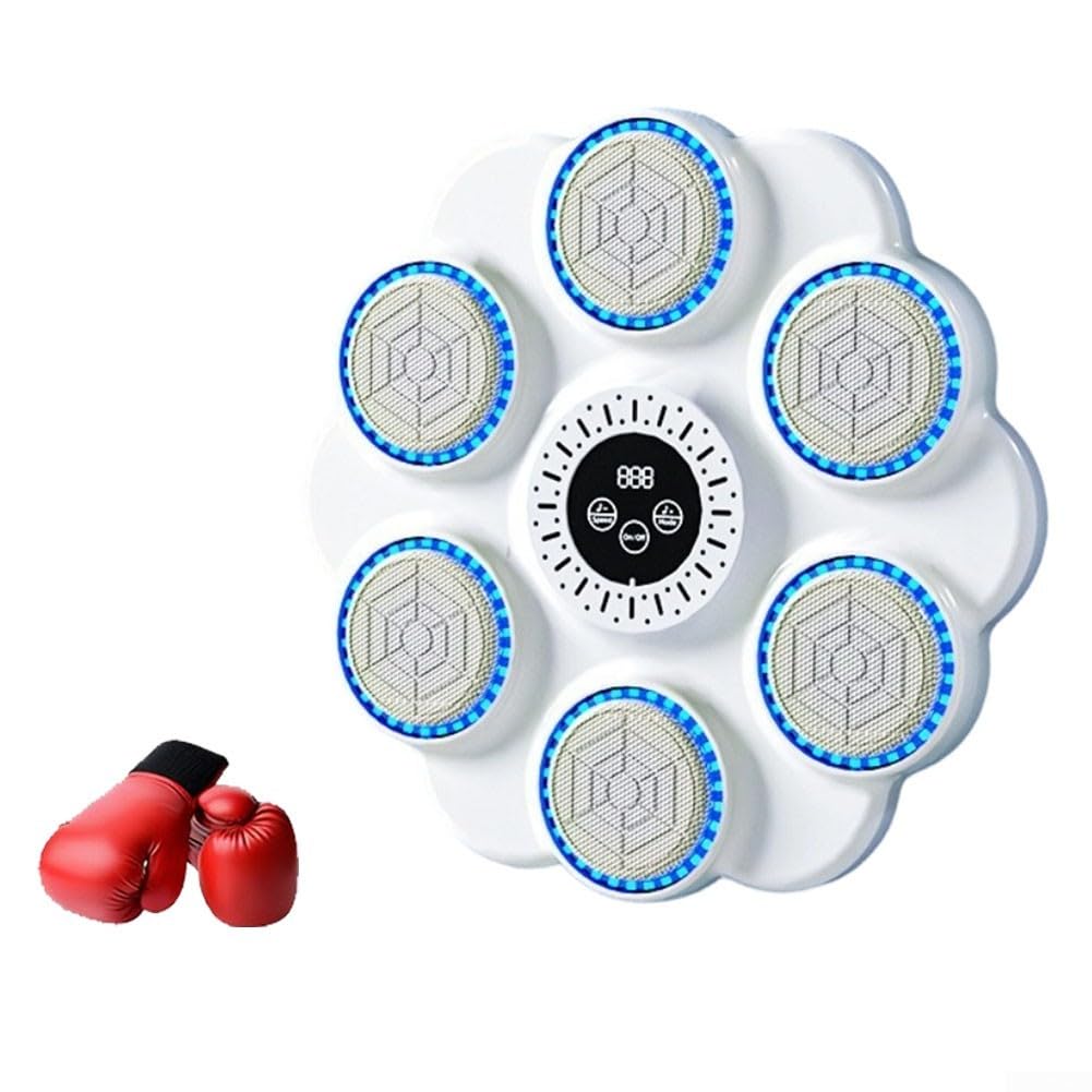 Attrezzatura per allenamento boxe con tecnologia di sincronizzazione musicale e design ergonomico compatibile con i guanti