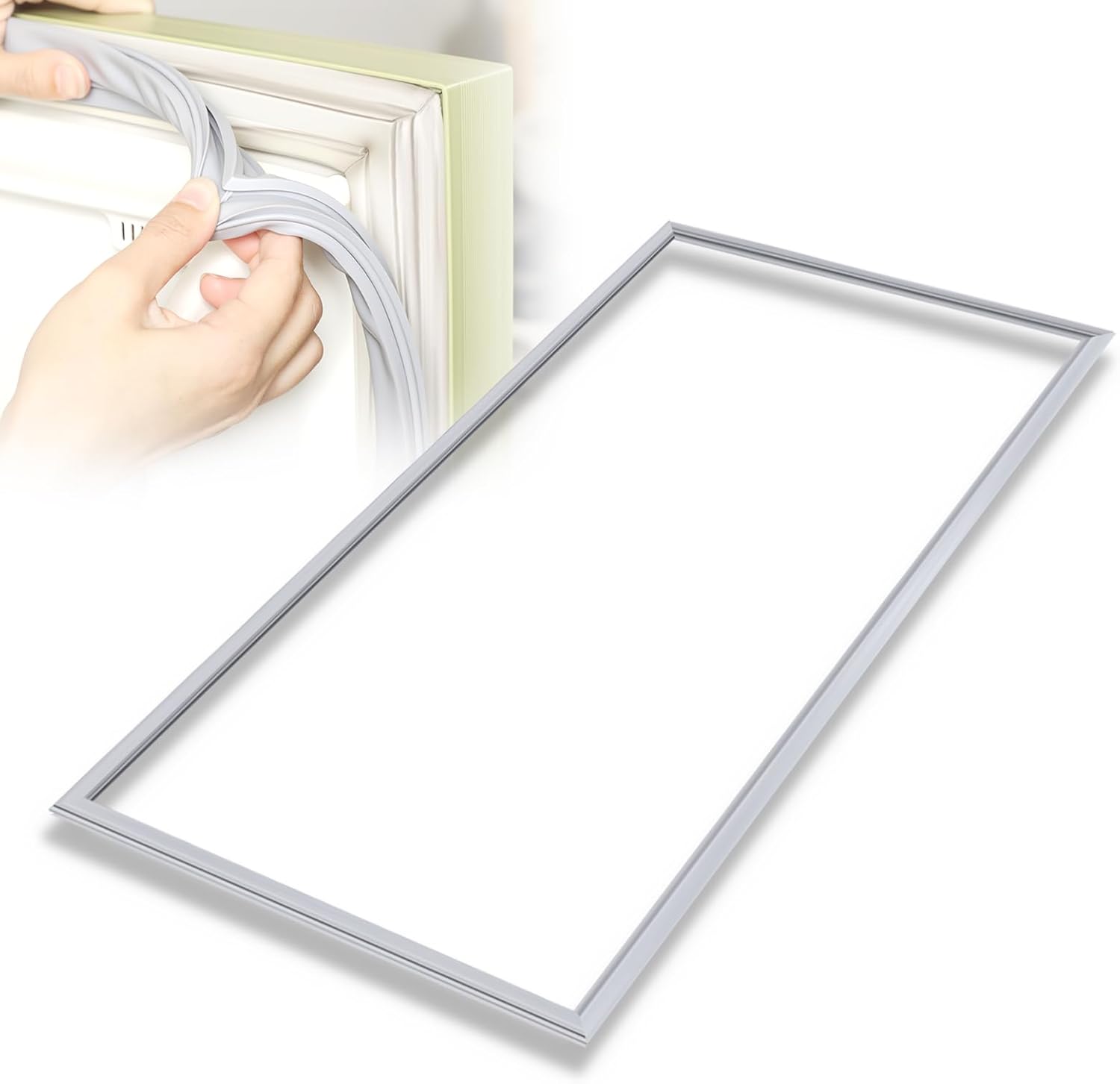 Pangda Refrigerator Door Gasket for 35-3/4" x 76-1/4" Standard Magnetic Refrigerator Door Seal Freezer Seal Replacement Parts