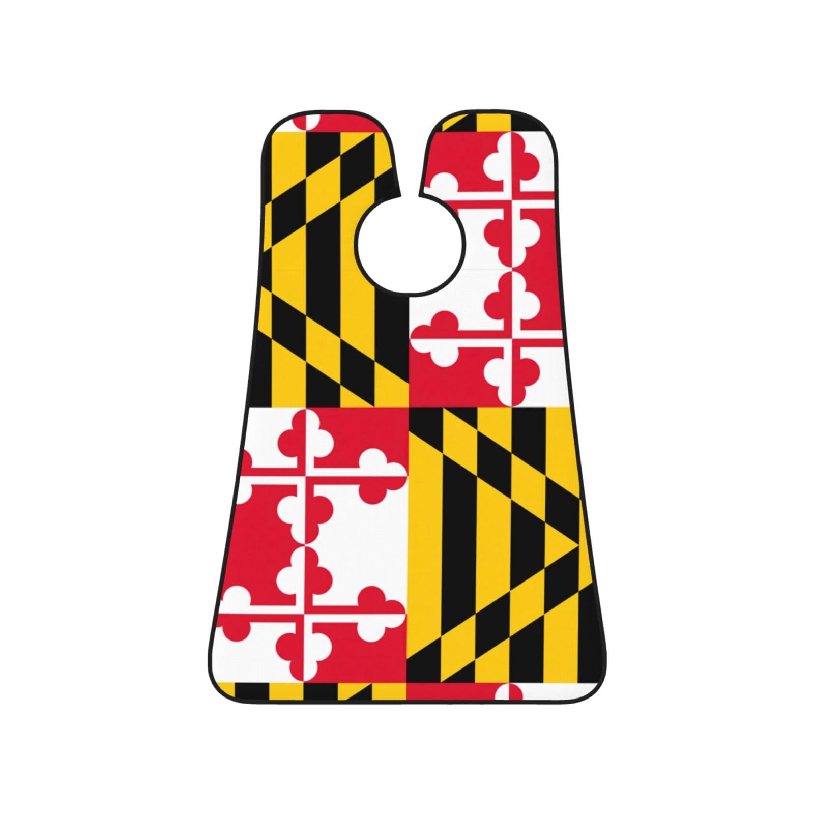 YQxwJL Flag Of Maryland Print Beard Bib Apron, Shaving Apron For Dad, Men'S Hair Catcher For Shaving Best Gifts For Dad
