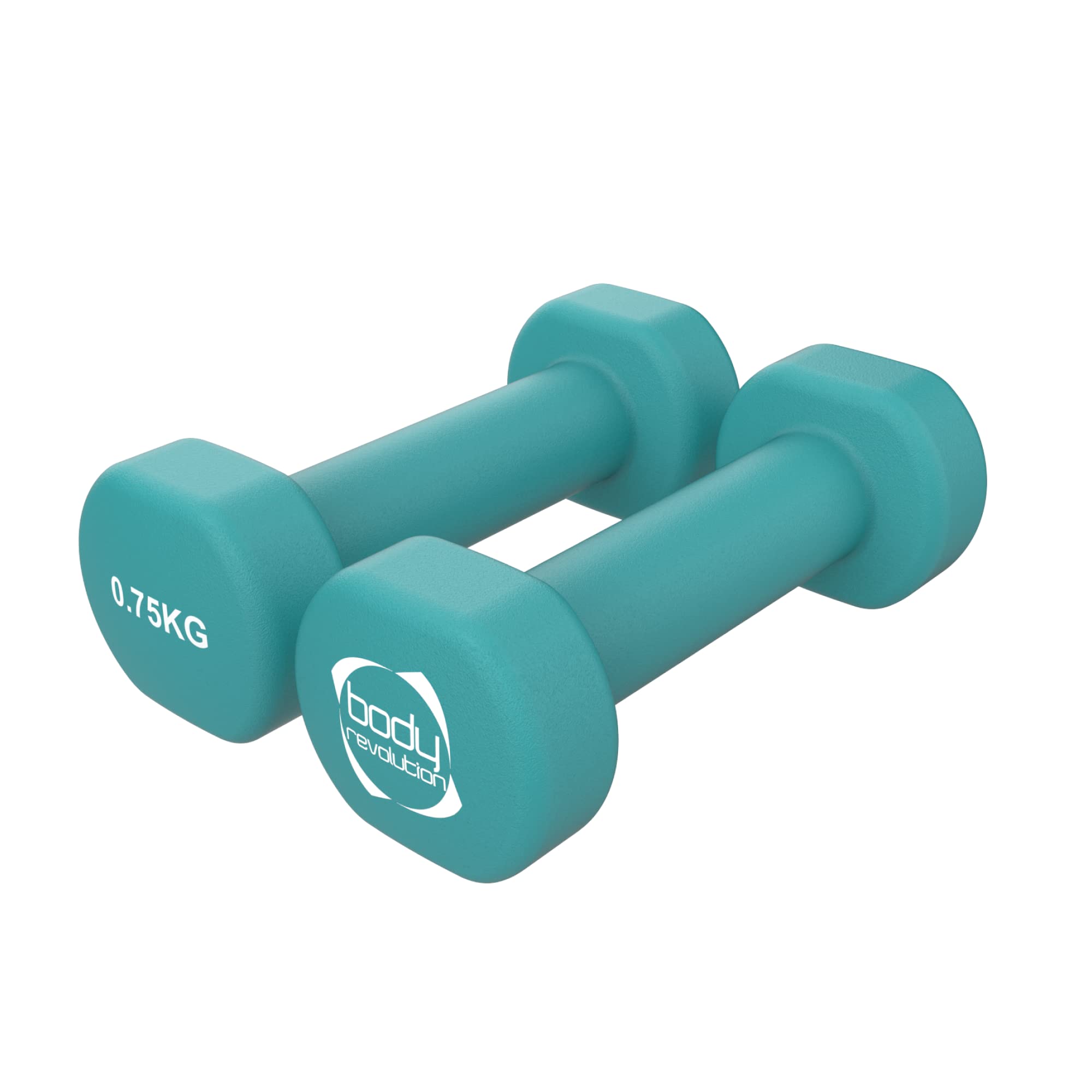 Monstershop Unisex Green 2 X 0.75Kg Neoprene Dumbbells In