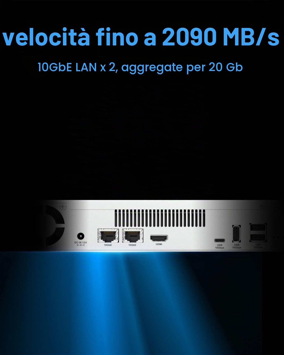 TERRAMASTER U4-500 4Bay Ultra-Short Rackmount NAS per Aziende (Diskless) | Intel Core i3-1215U 6-Core, 8GB DDR5 RAM, Dual 10GbE LAN, 2x M.2 NVMe, BBS Backup Suite