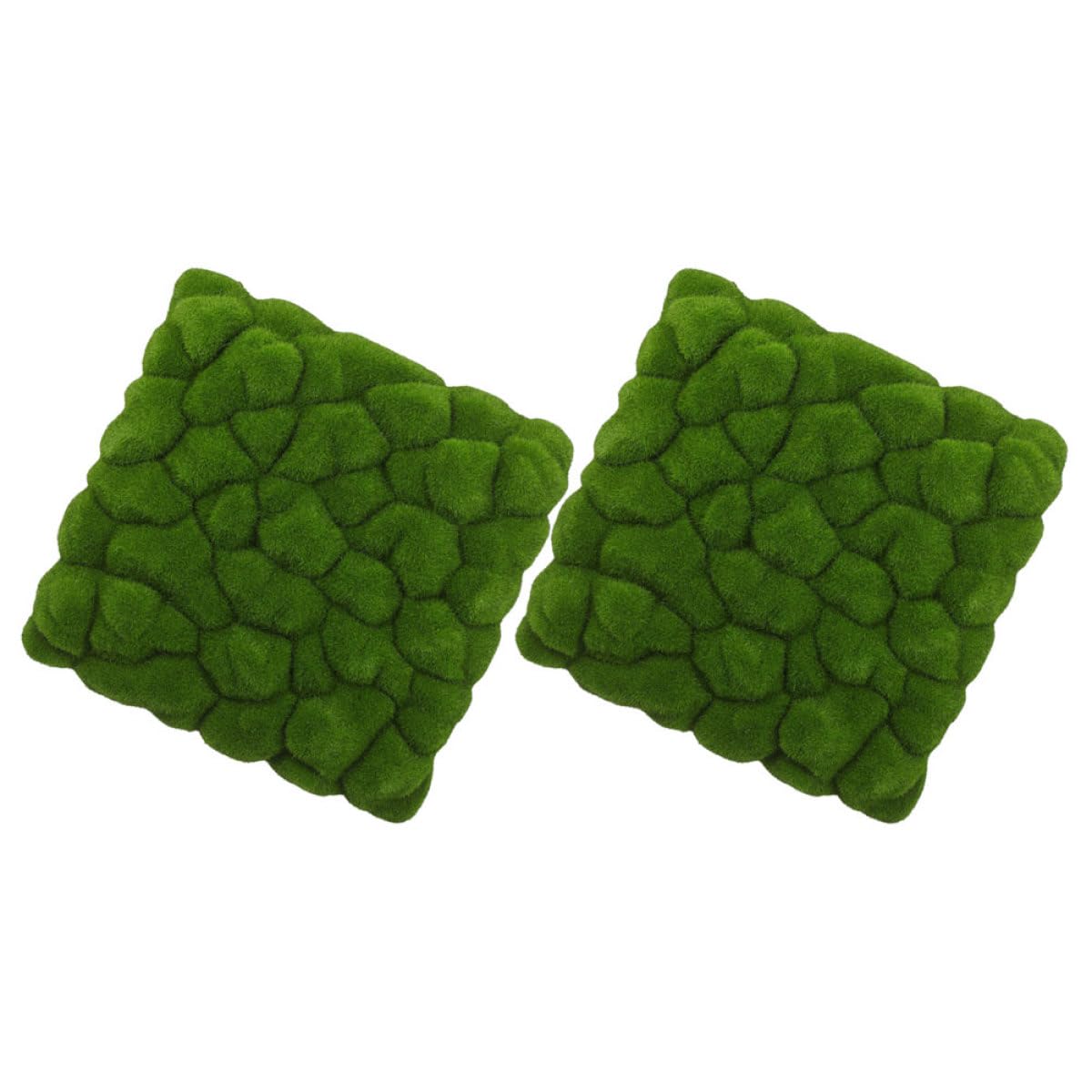 2 Piezas de Lámina de Musgo Artificial Textura de Terciopelo Verde, Uso Versátil y Resistencia al Desgaste para Decoración de Pared y Fondo en Bodas
