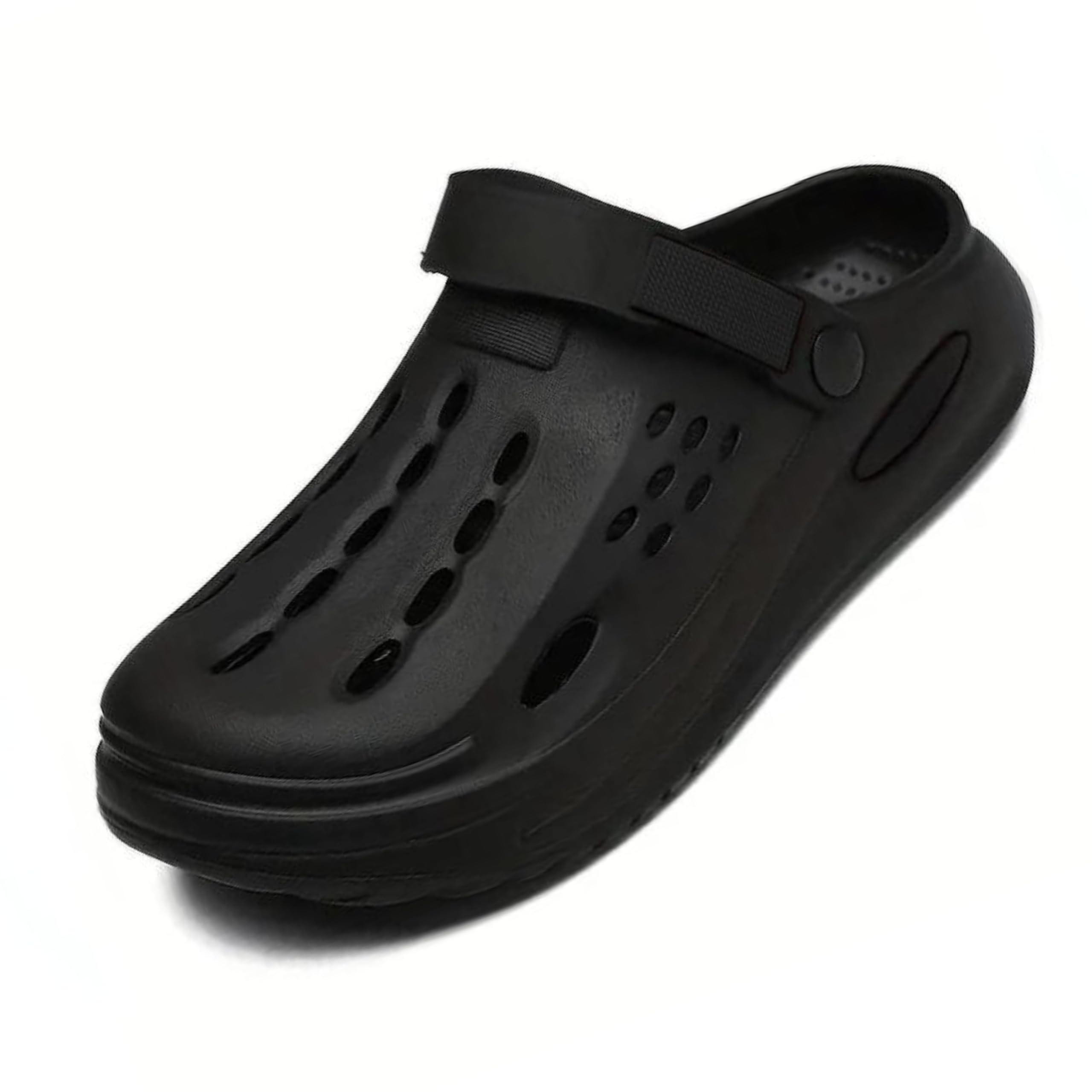 Kraasa The Meteor - Extra Soft Mens Classic Casual Sports Clogs/Sandals with Adjustable Back Strap for Adult | Mens Lightweight Anti Skid Waterproof & Everyday Use Mules for Gents/Boys Black UK 10 (B0DFLFMJVR) Amazon Price History, Amazon Price Tracker