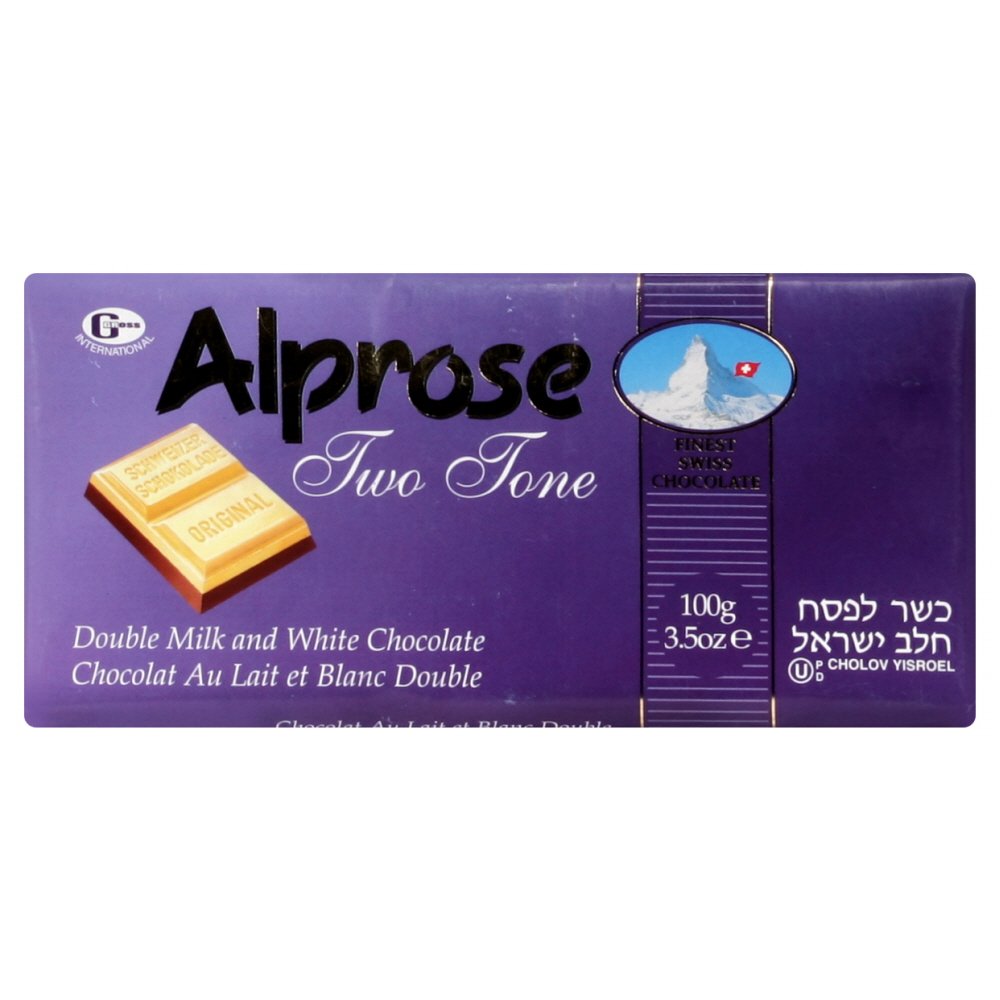 Alprose Swiss Choc Bar Milk Two Tone