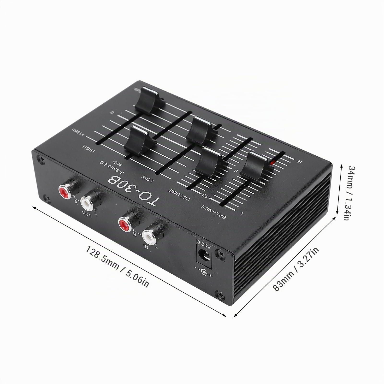 Eq Equalizer Stéréo Préampli, Préampli De Contrôle Du Volume Récepteurs Stéréo High Medium Low 3 Bands Sound Channel Balance Volume Control Préamplis Pour La Maison Électronique Haut-Parleurs