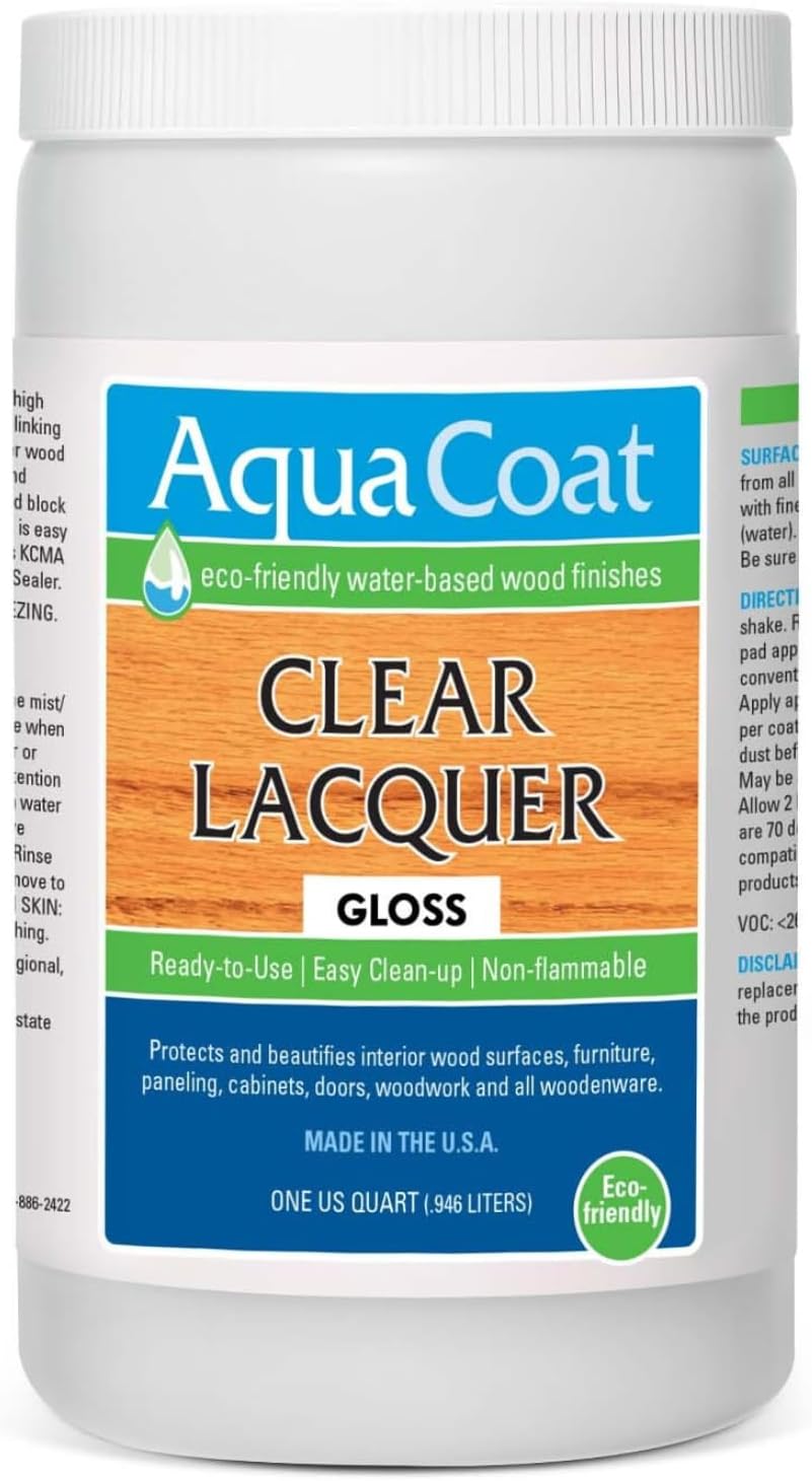 Aqua Coat Clear Lacquer in Gloss Finish SelfCrossLinking, Premium
