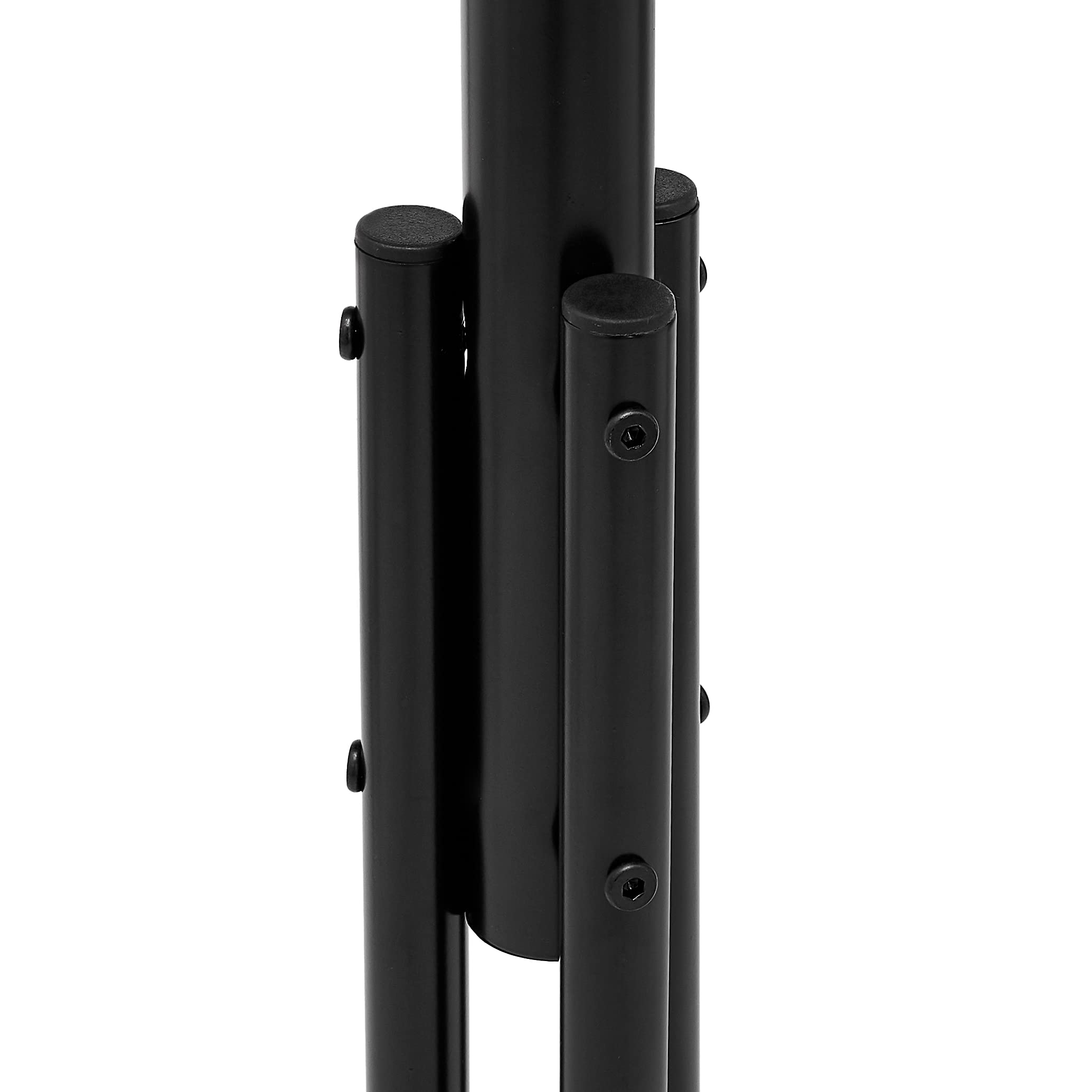 Amazon Basics Appendiabiti in metallo, Nero, 49.5 x 49.5 x 169 cm (L x W x H)
