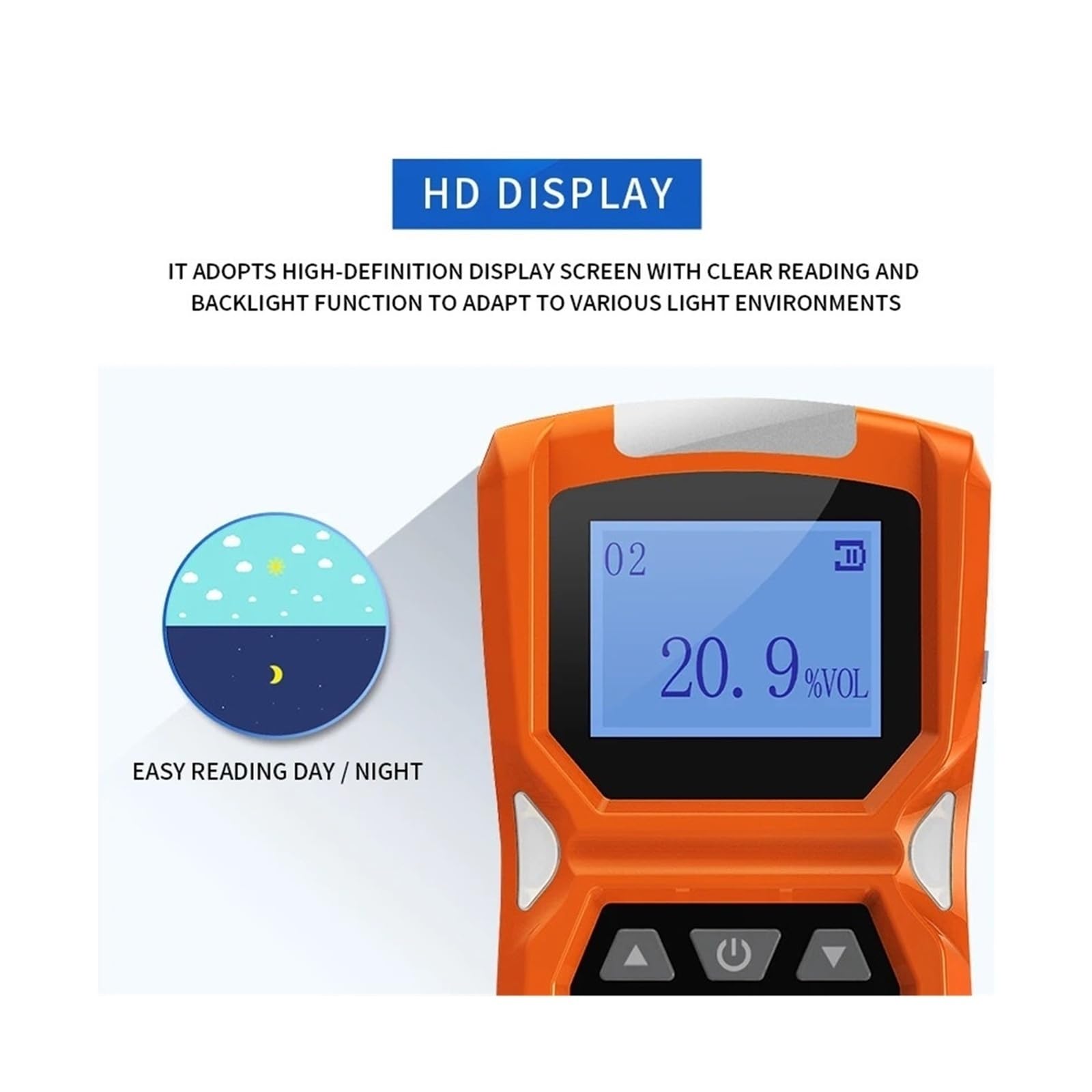 Detector de Gas portátil 4 en 1 EX H2S CO O2 Medidor de Monitor de Gas con vibración, alarmas visuales y audibles Pantalla LCD Monitoreo rápido(EX-0-100LEL)