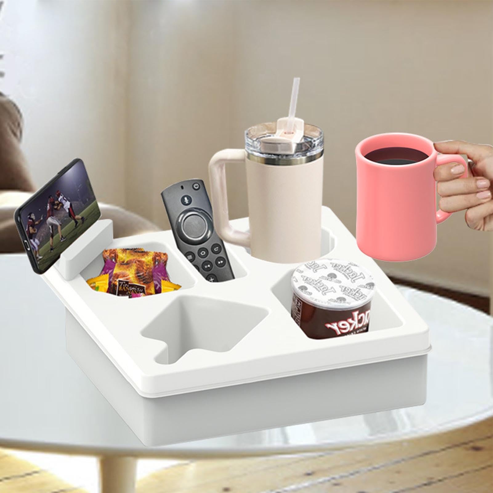 Amazon｜カップホルダー付きソファトレイ、ソファ用カップホルダー