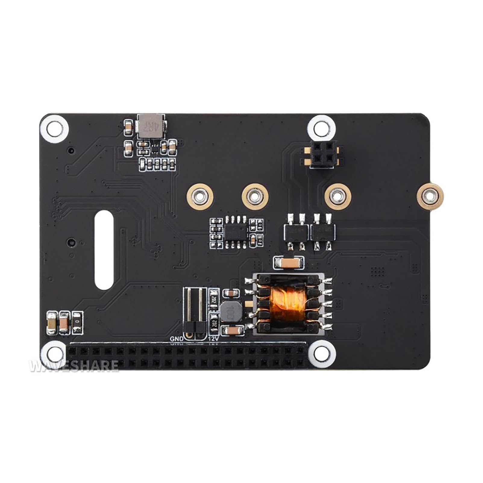 PCIe to M.2 Adapter with PoE Function (B) for Raspberry Pi 5, Supports NVMe M.2 SSD (2230/2242/2260/2280), High-Speed Reading/Writing, IEEE 802.3af/at PoE HAT with Dual LED Indicators - Detailed View