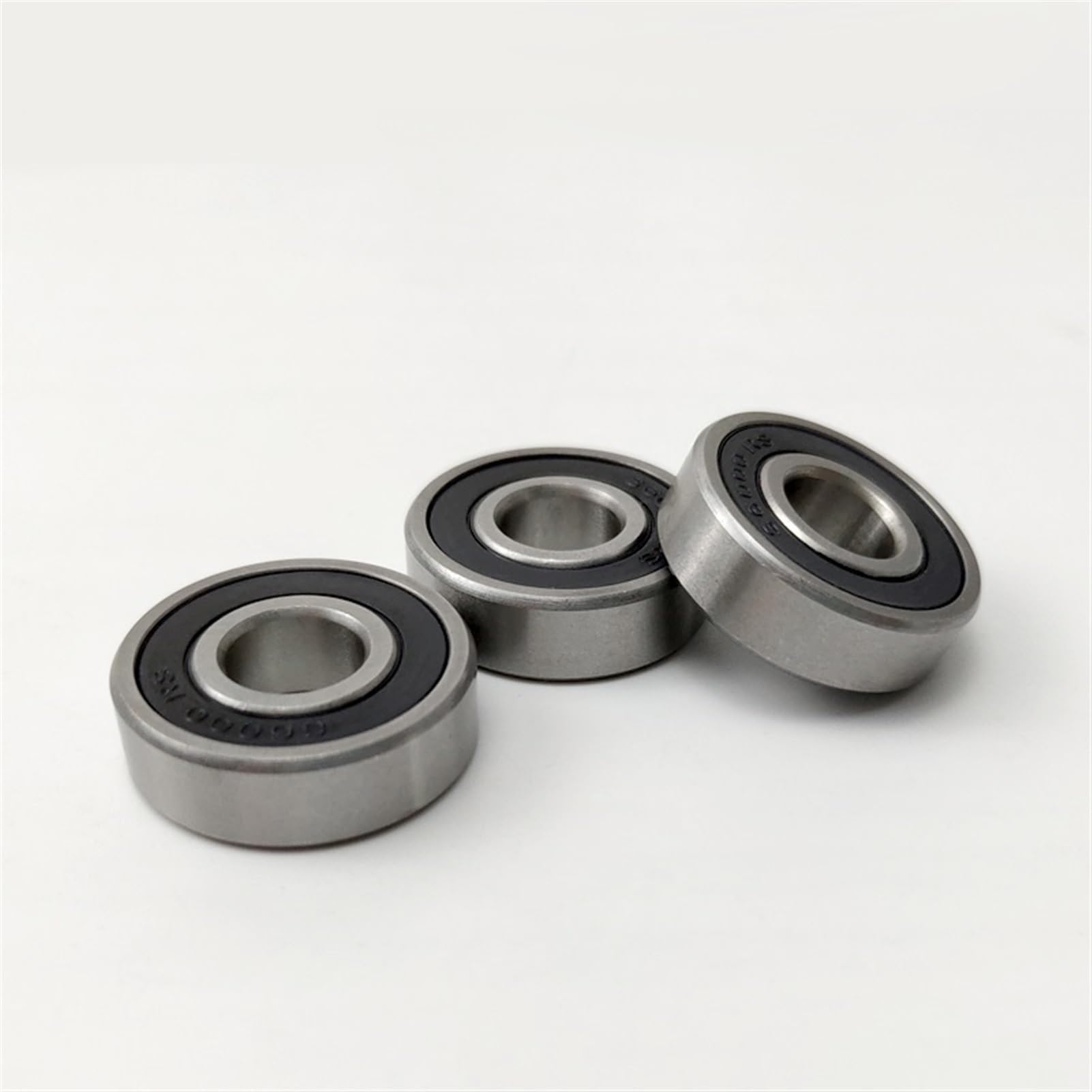 Łożyska do deskorolek 2PCS Stainless steel mixed silicon nitride ceramic ball bearings 6000 6001 6002 6003 6004 6005 6006 2RS smooth mute(6004 20x42x12mm)