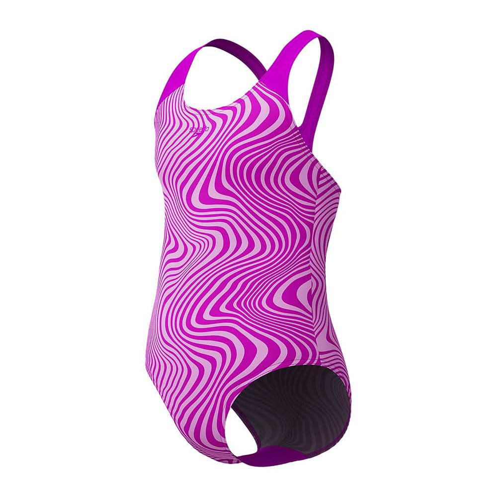 Speedo Girls Digital Allover Splashback Swimsuit Swimming Costume Diva Size 13-14 Years
