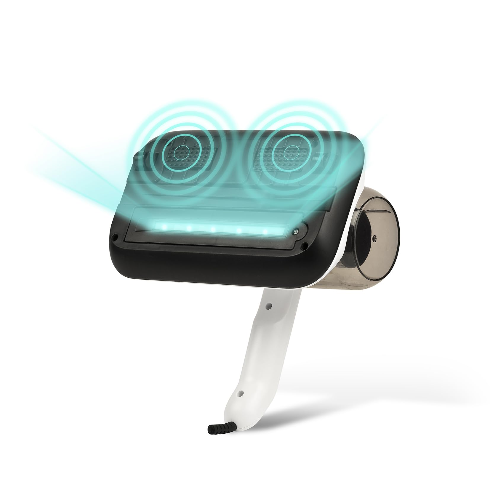 Girmi AP25 Vibra-Clean Battimaterassi, 300 W, Alta potenza 12 kPa, Lampada UV, Doppio filtro (metallo+HEPA), Cuscinetti Vibrawave, Rimuove acari, allergeni e polvere, Leggero