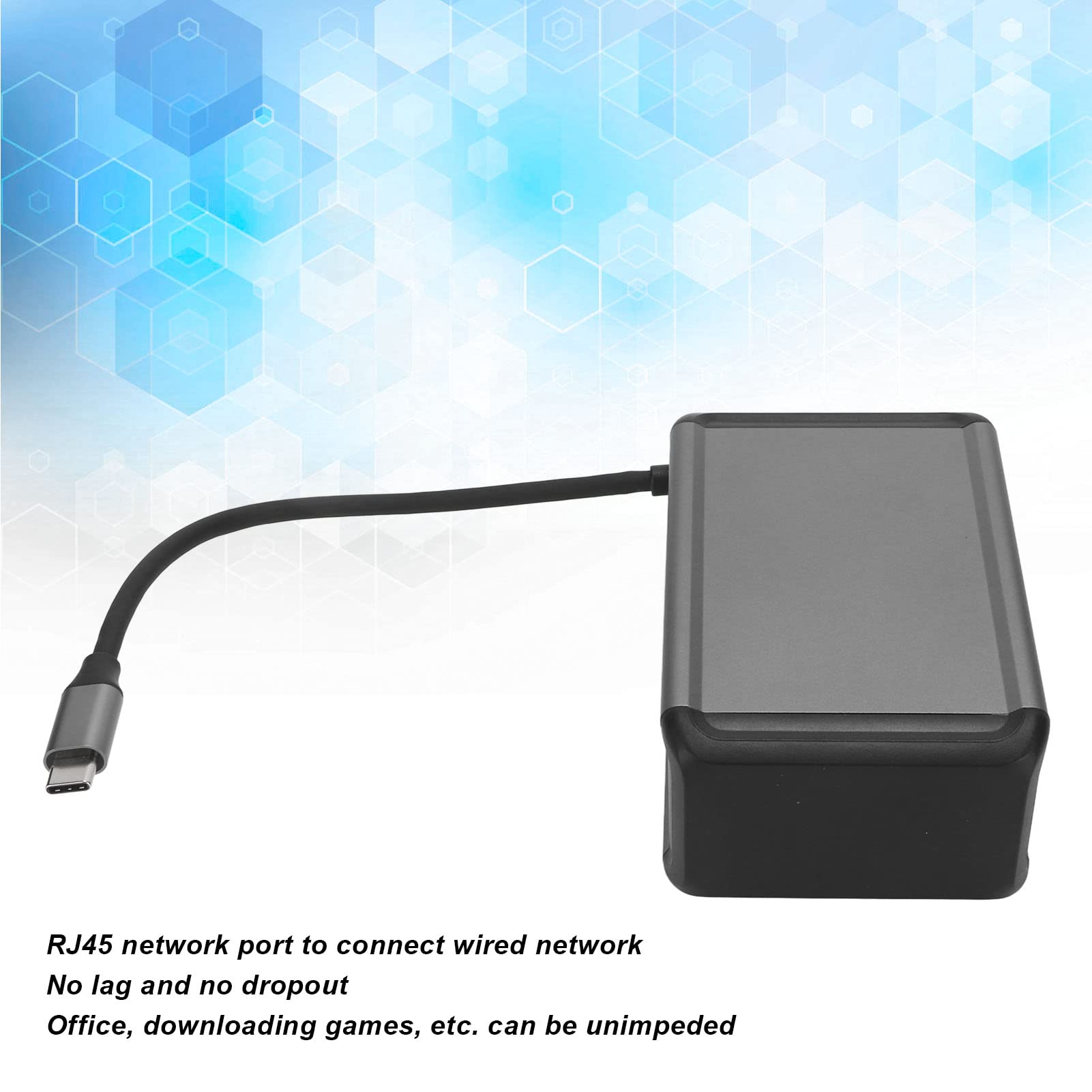 Docking Station Hub USB Multiporta con 12 Interfacce per Trasmissione Dati Ad Alta velocità e Uscita, Compatibile con Tutti i Computer di Tipo C (Grigio)