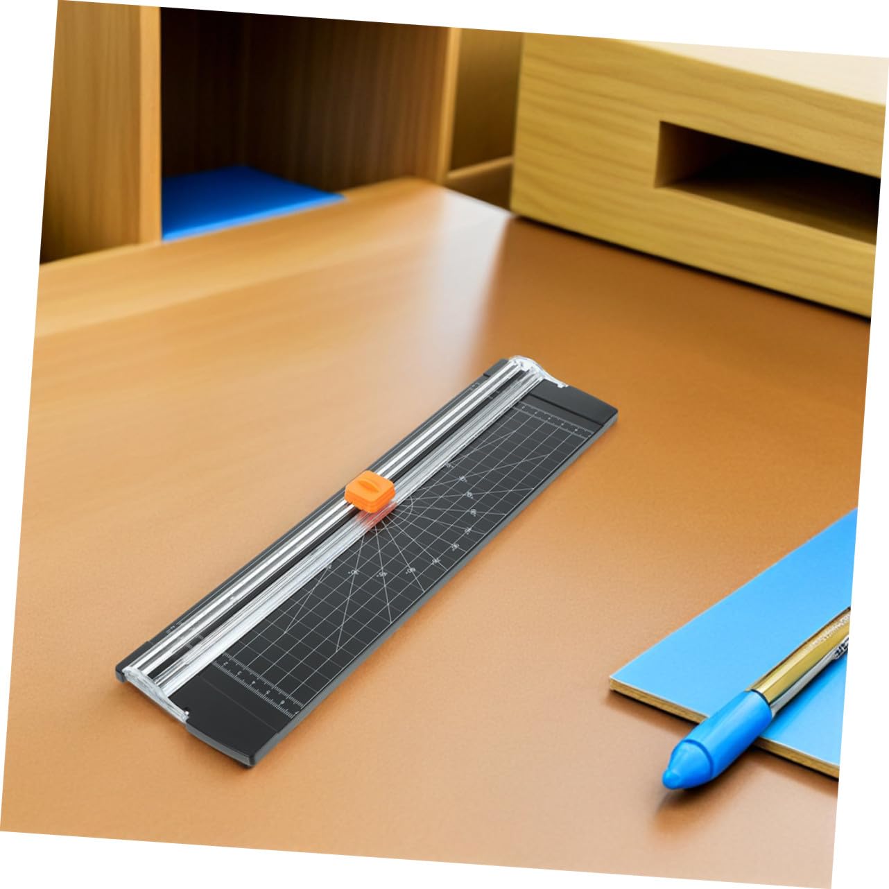 2 Pezzi Mini Taglierina Carta Portatile con Taglio per Scrapbooking Foto e Progetti Creativi Strumento Sicuro e Facile Usare per Studenti e Hobbisti