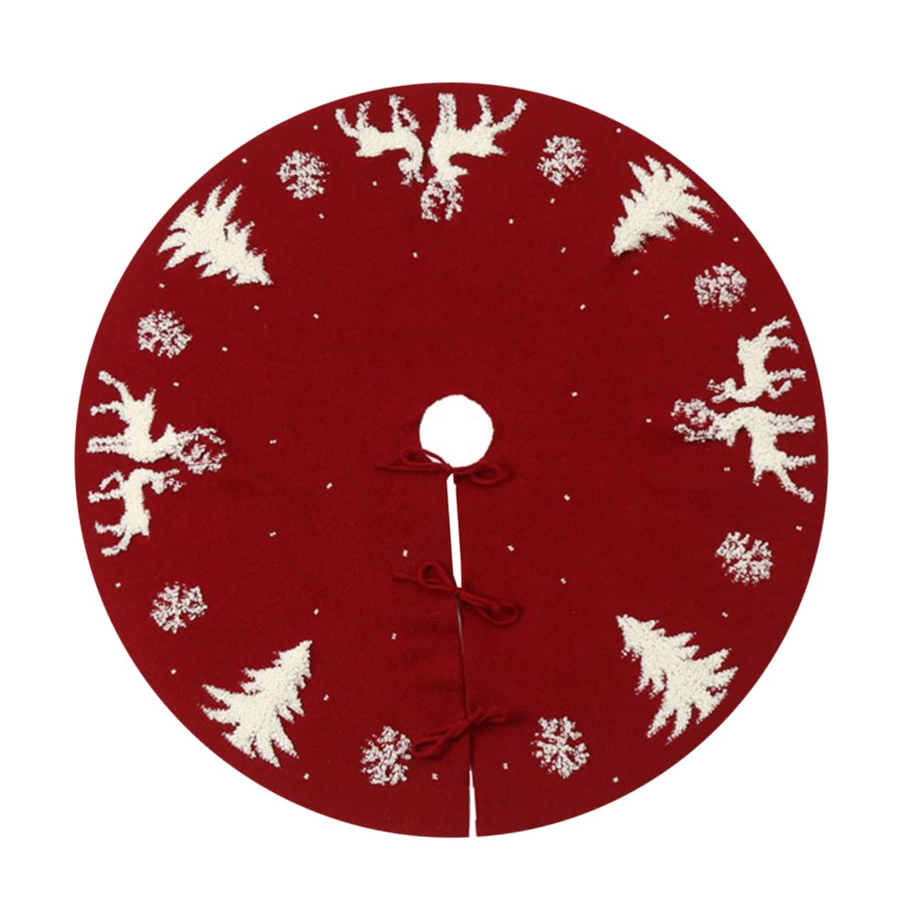 Weihnachtsbaumdecke Rot Runde Baummatte Für Elch Weihnachtsbaumdekoration Weihnachtsbedarf Baumrock Weihnachtsbaumrock