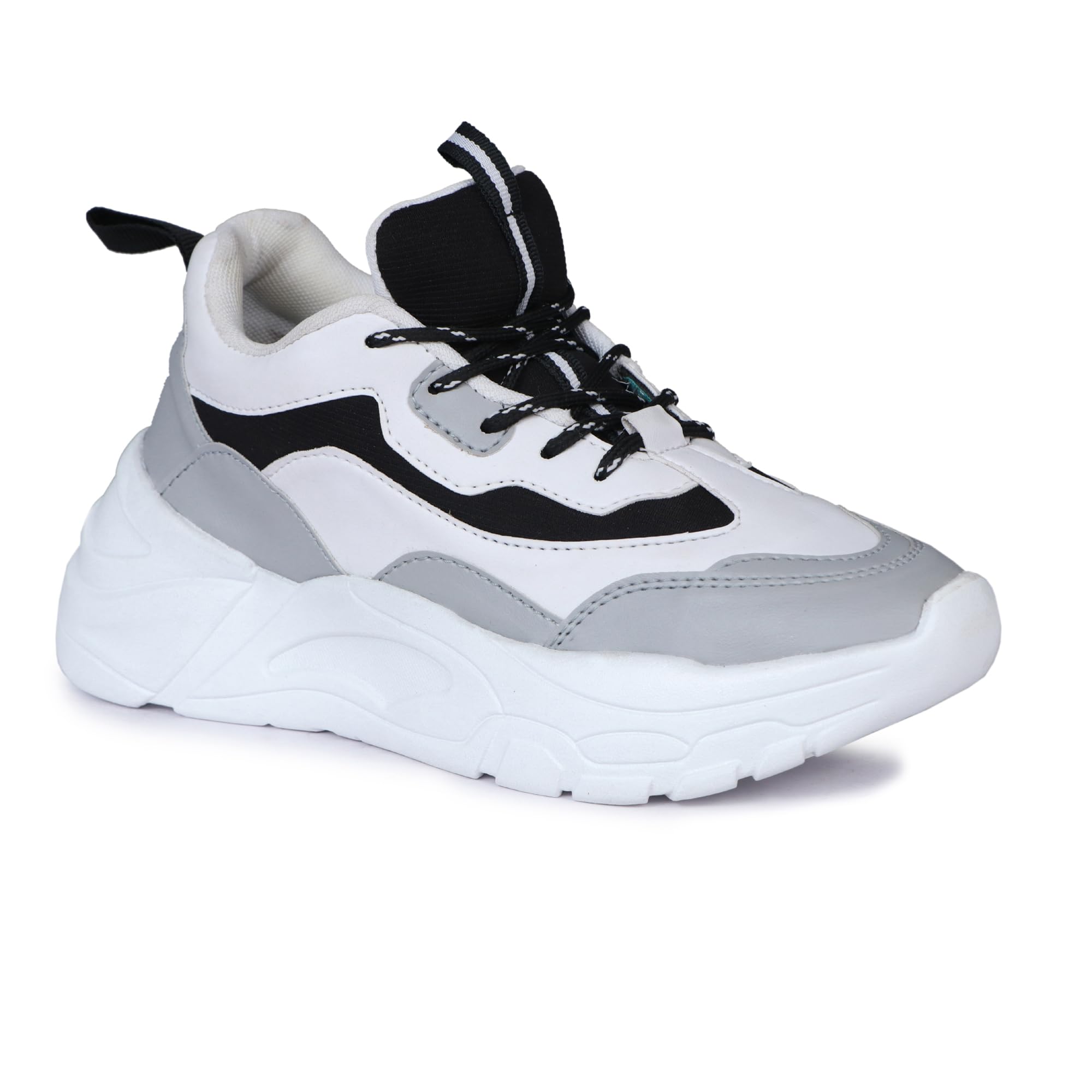 ligeronation Ligero Women & Girls Black and White Casual Sylish Sneakers-picture-53