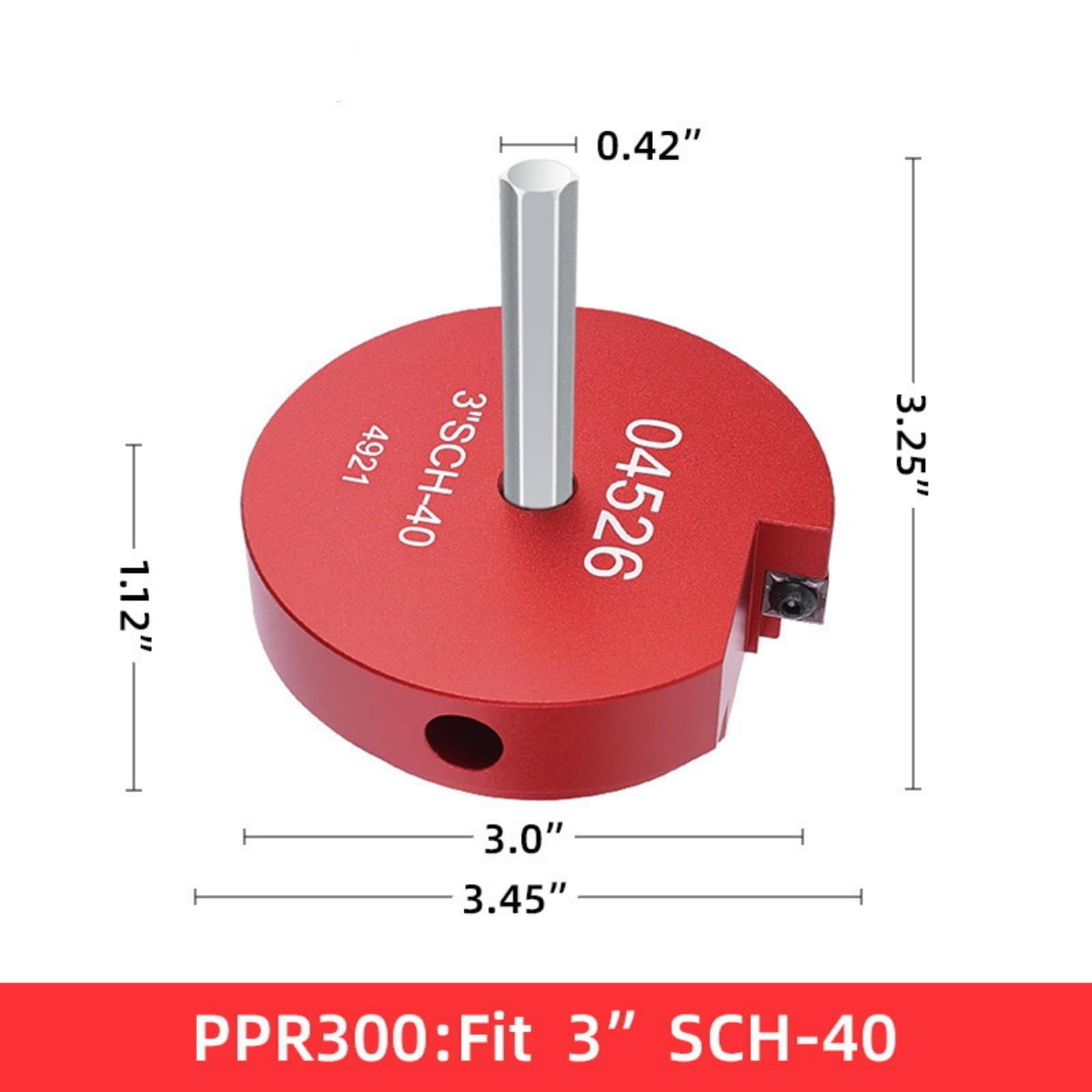 Kit de 8 alésoirs en PVC avec alliage d'aluminium et matériaux en acier inoxydable pour une utilisation résistante et antirouille,pour les applications de plomberie impliquant des tuyaux en PVC ABS
