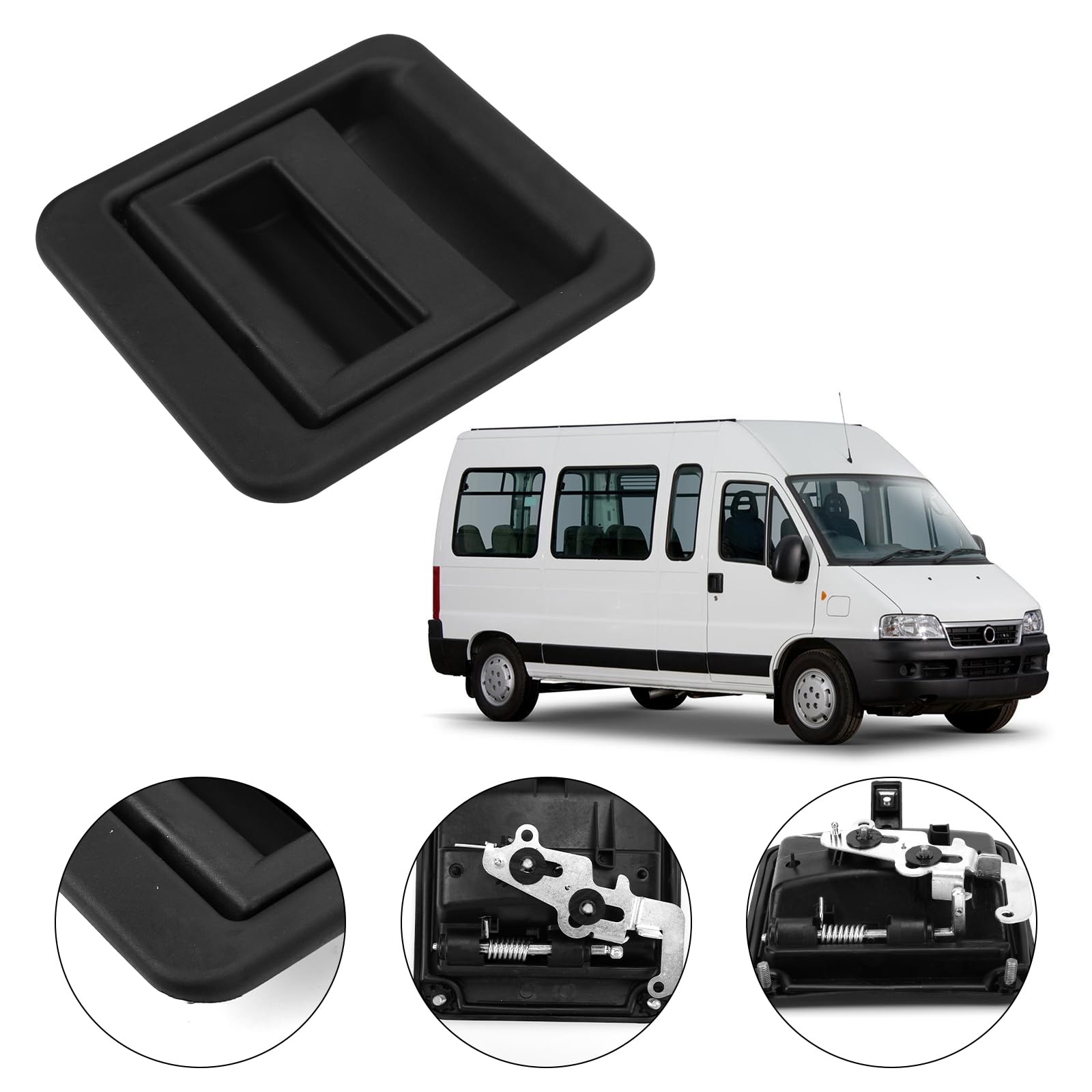 Maniglia Porta Laterale Esterna Compatibile con Fiat Ducato/Peugeot Boxer/Citroen Jumper 1981-2002 Porta Laterale Scorrevole Destra (Lato Passeggero) 9101E5, 1301418808