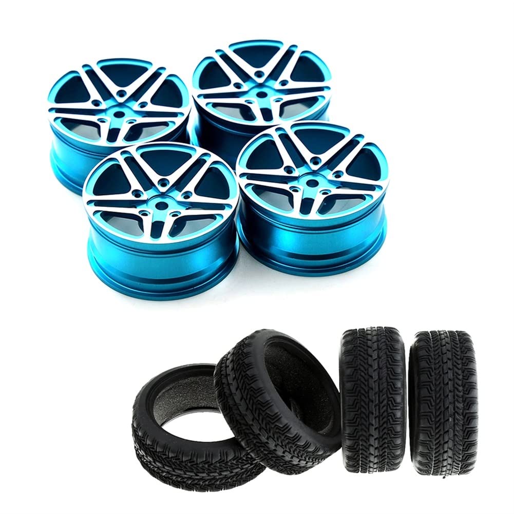 Ruote Per Auto Radiocomandate Set 4 Pneumatici E Cerchi Per Auto RC