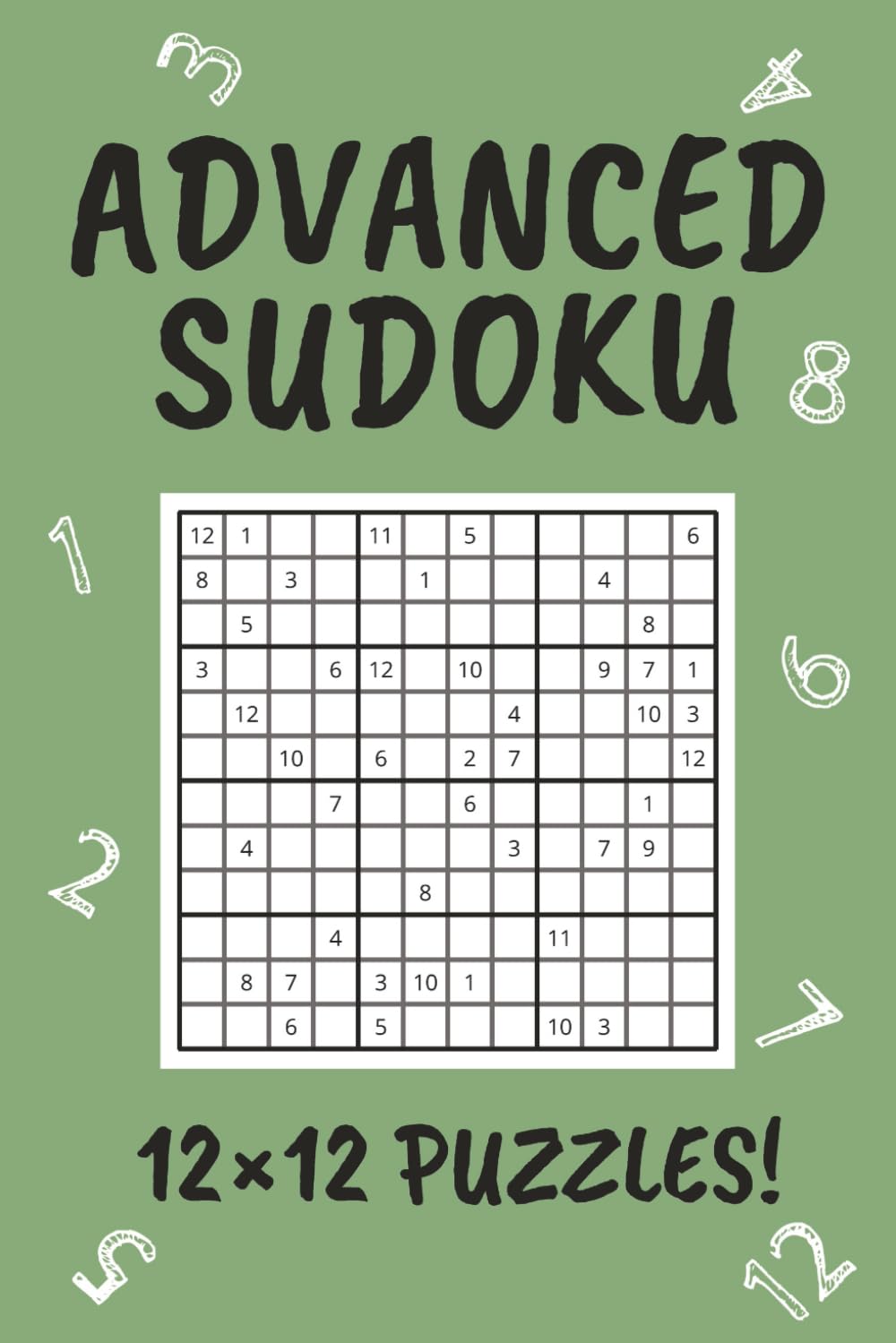 Advanced Sudoku Puzzle Book: Sudoku Puzzles for Advanced Players | 12x12 Hard Difficulty Level | 6x9 inches, 110 Pages | 50+ Puzzles | Solutions Included