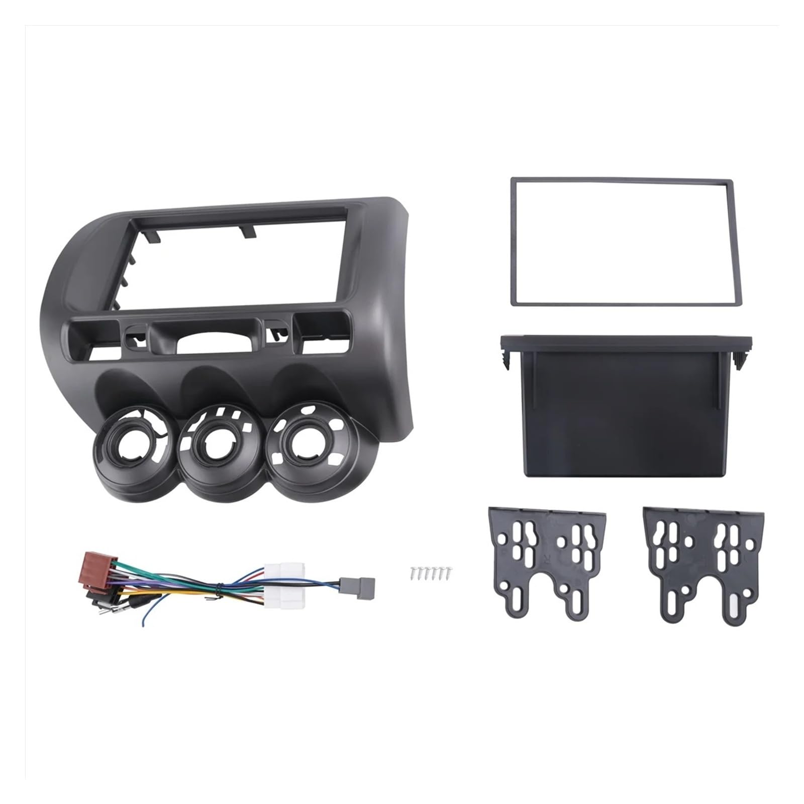 Mascherina Autoradio Cornice Stereo per Fit per Jazz per City 2002-2008 Autoradio Fascia LHD One DIN Dvd Stereo CD Montaggio A Pannello Installazione Trim Kit Cornice Lunetta