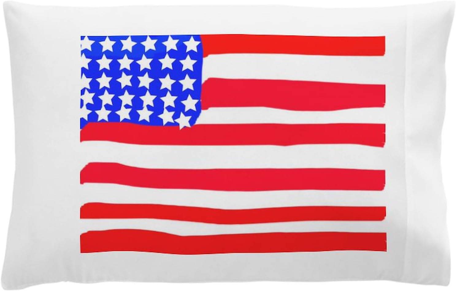 CafePress American Flag Pillow Case Standard Size Pillowcase, Lumbar Pillow Cover Fleece