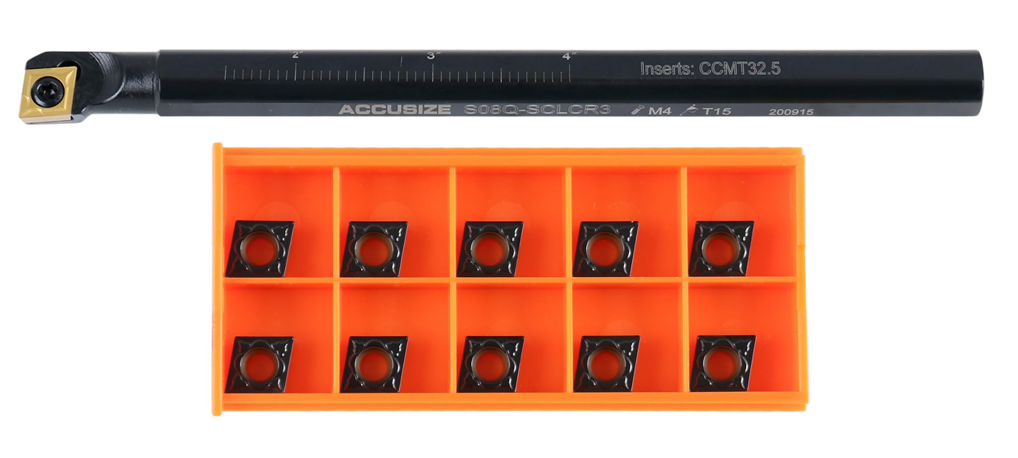 Indexable Boring Bar - 1/2" x 7" with Carbide Inserts -2 Indexable Boring Bar - 1/2" x 7" with Carbide Inserts -2