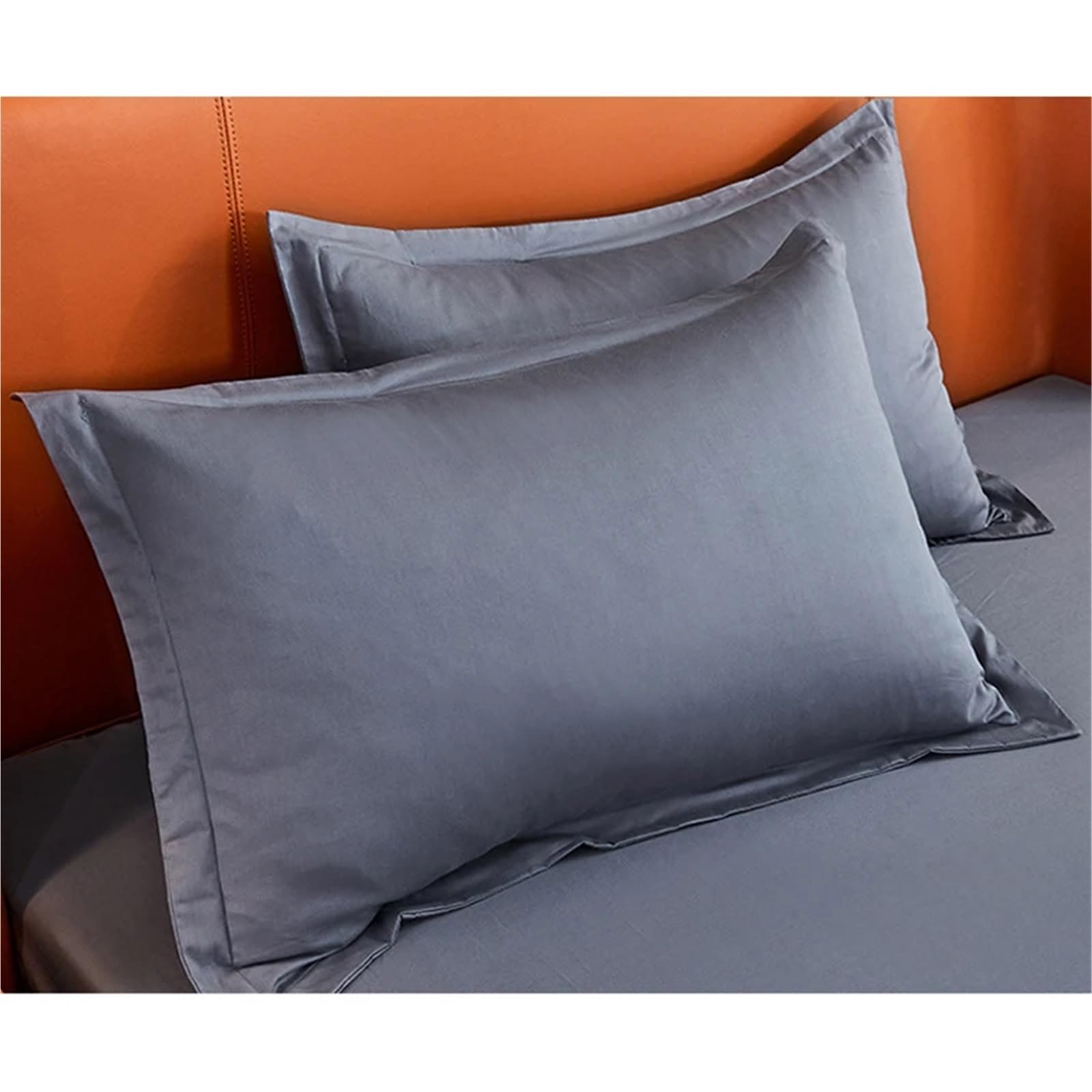 Spannbettlaken Spannbettlaken aus Baumwollstoff, elastischer Matratzenschoner, kuschelige Doppelbettwäsche (150 x 190 cm, Kingsize)