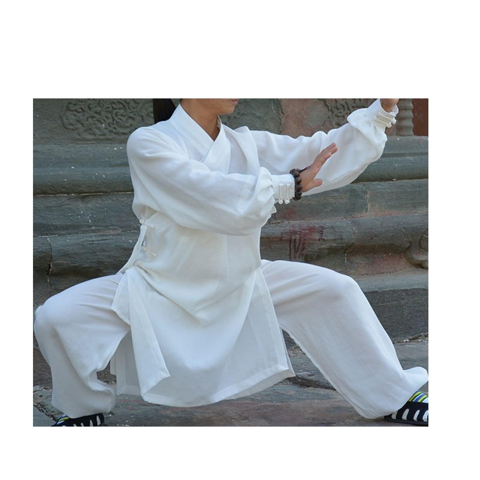 Chinesische Wudang Taoist Kung Fu Uniform Tai Chi Robe Shaolin Mönch Roben Kampfkunst Leinen Set für Männer