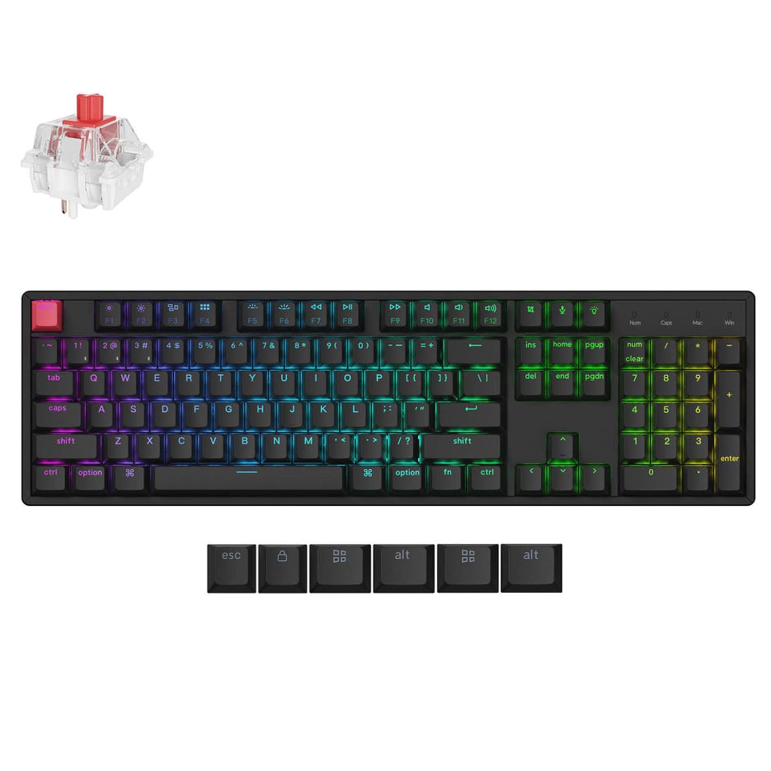 Amazon.com: Keychron K10 QMK Wireless Mechanical Keyboard, Full