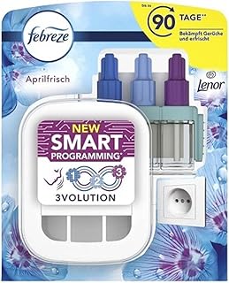 Febreze 3Volution Duftstecker (20 ml) Lenor Aprilfrisch, Starterset, Raumduft und Lufterfrischer