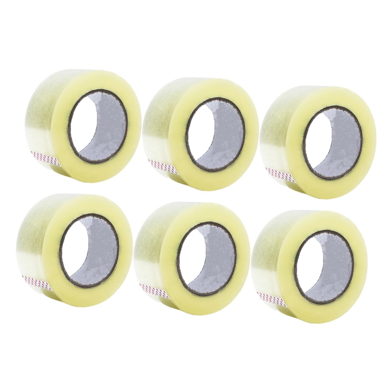 6 Rollen Transparentes Klebeband aus Pet mit Haftkraft und Einfachem Verstauen für Verpackungen zu Hause und Büro
