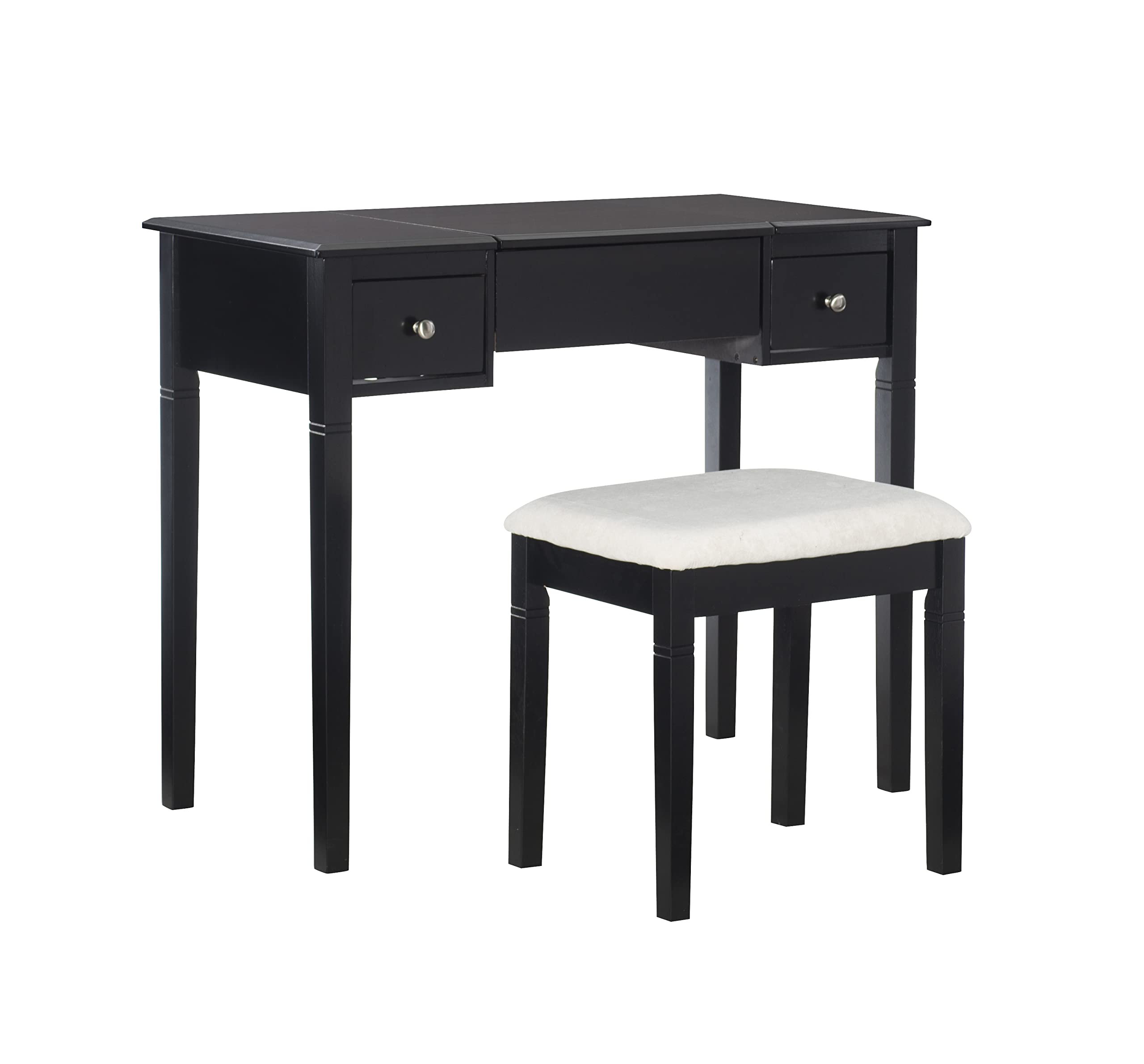 Linon Concord Vanity Set Black Cherry