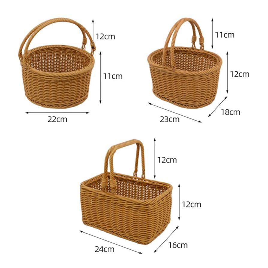 Amazon.co.jp: NJNEW 籐のかごバスケット 収納 ピンク1 収納かご