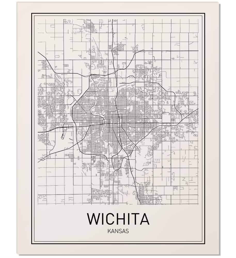 Buy Wichita , of Wichita, Wichita , City s, Modern Art, City Prints