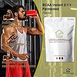 UKHealthHouse BCAA Powder - Branched Chain Amino Acids 3g BCAAs per Serving BCAA Amino Acids Leucine Isoleucine Valine for Endurance Performance Recovery (100g) - Image 5