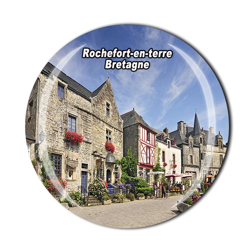 Timefly France Rochefort En Terre Bretagne Fridge Magnet Crystal Tourist Souvenir Gift Collection Refrigerator Magnetic Sticker