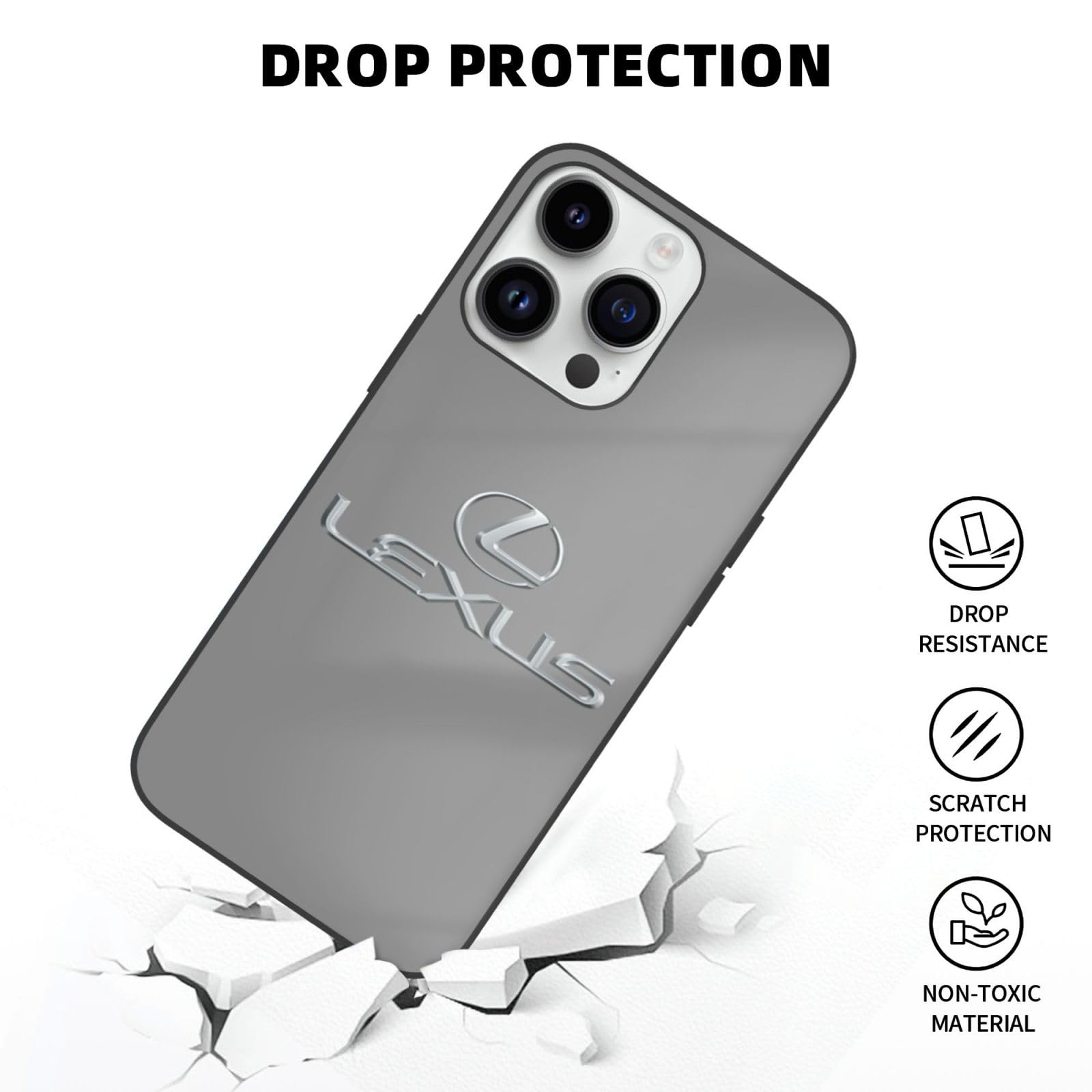 Amazon.co.jp: Iphone 14 Pro Max Case, Lexus Logo Apple 14 Glass