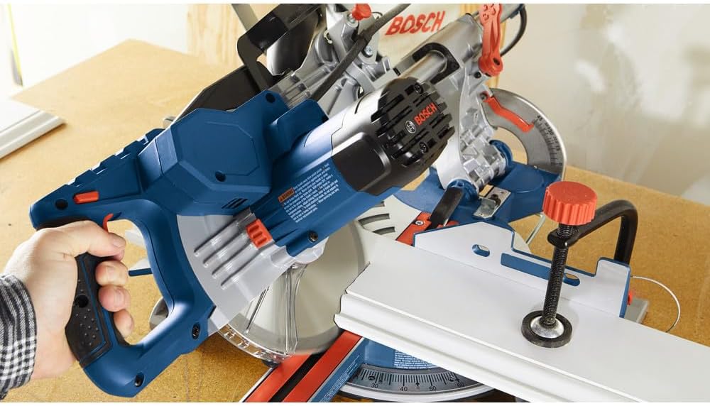 BOSCH CM8S 8-1/2 In. Single-Bevel Slide Miter Saw for Woodworking photo 9