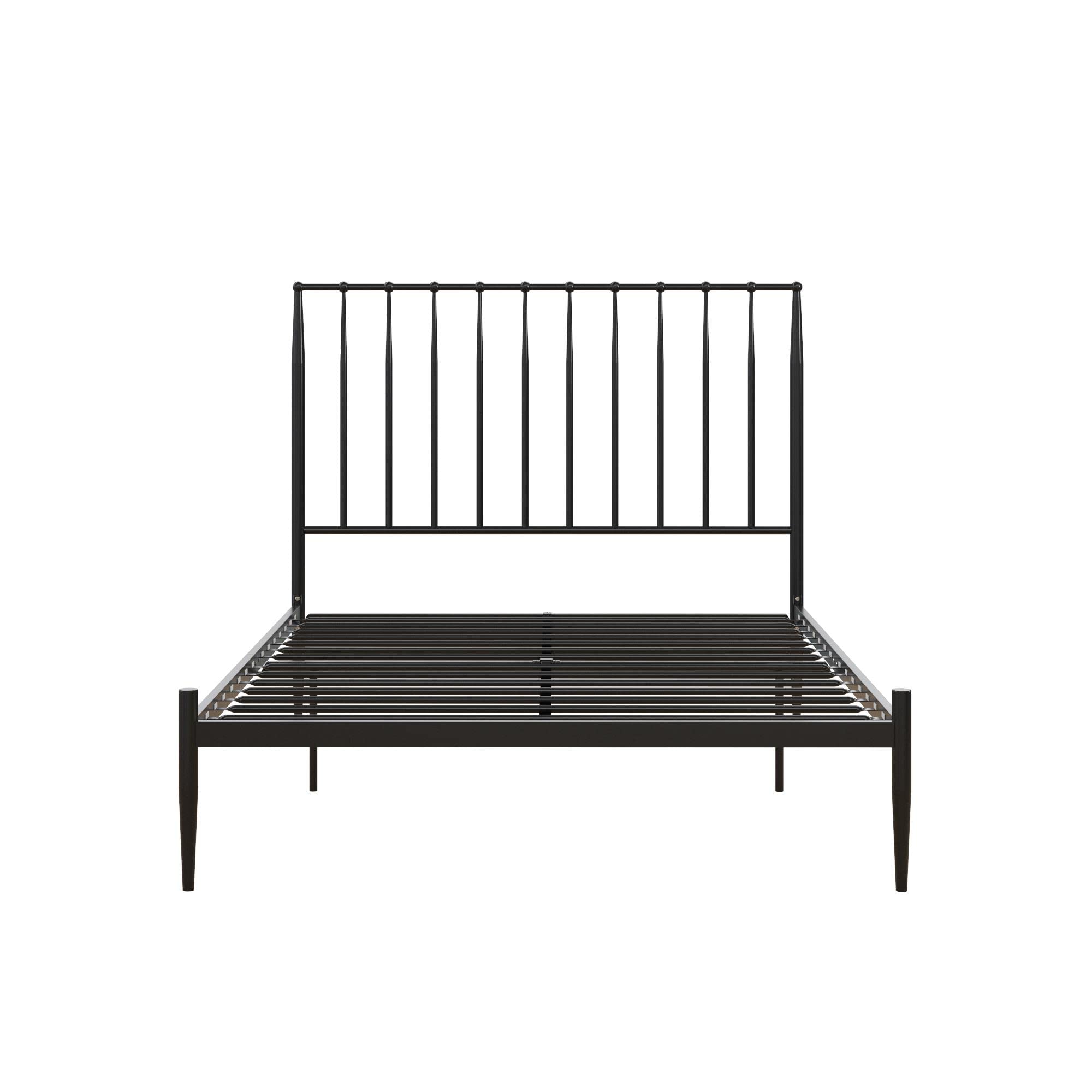 DHP Furniture Giulia Modern Metal Bed Black Double
