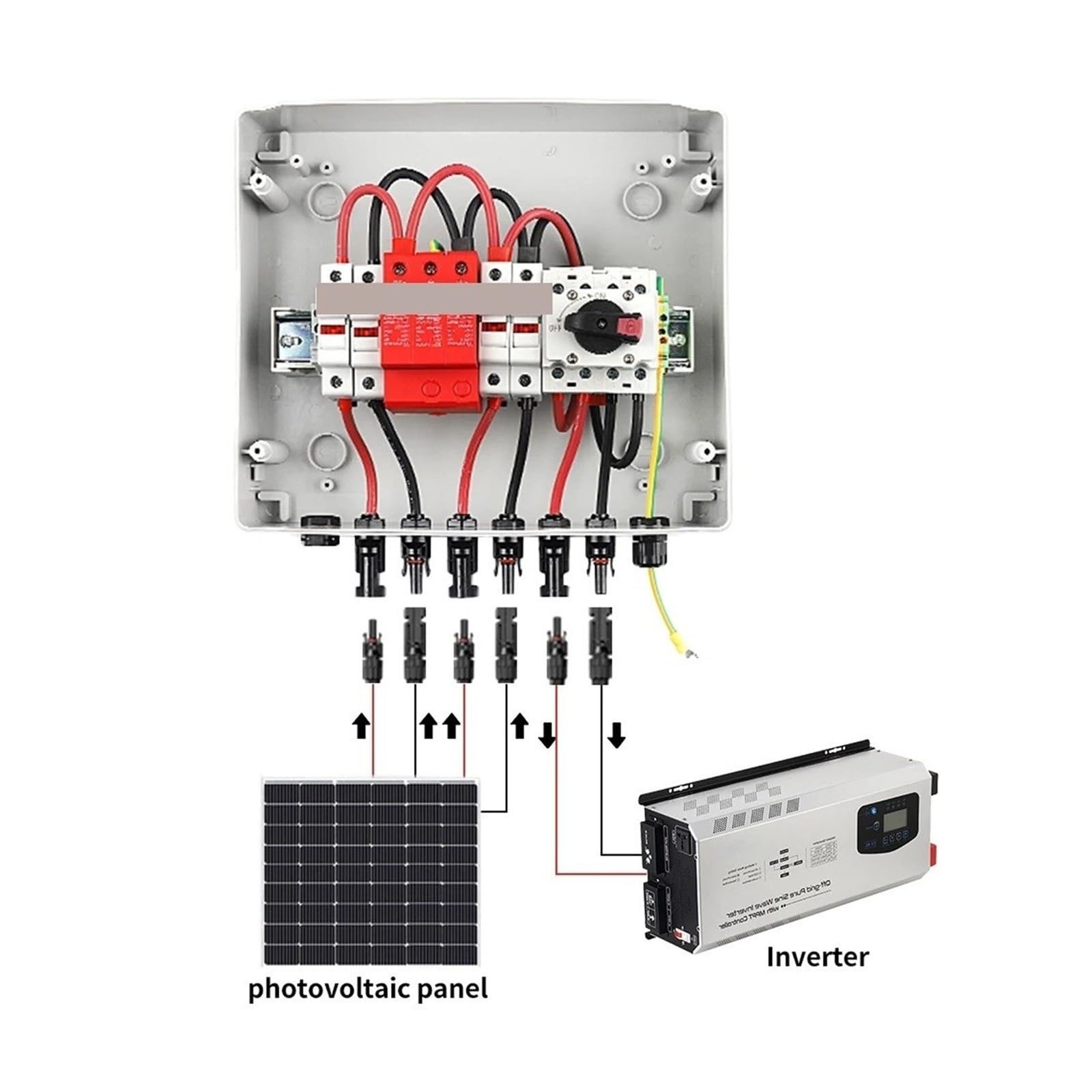 2 wejścia, 1 wyjście DC 1000 V Solar Photovoltaic PV